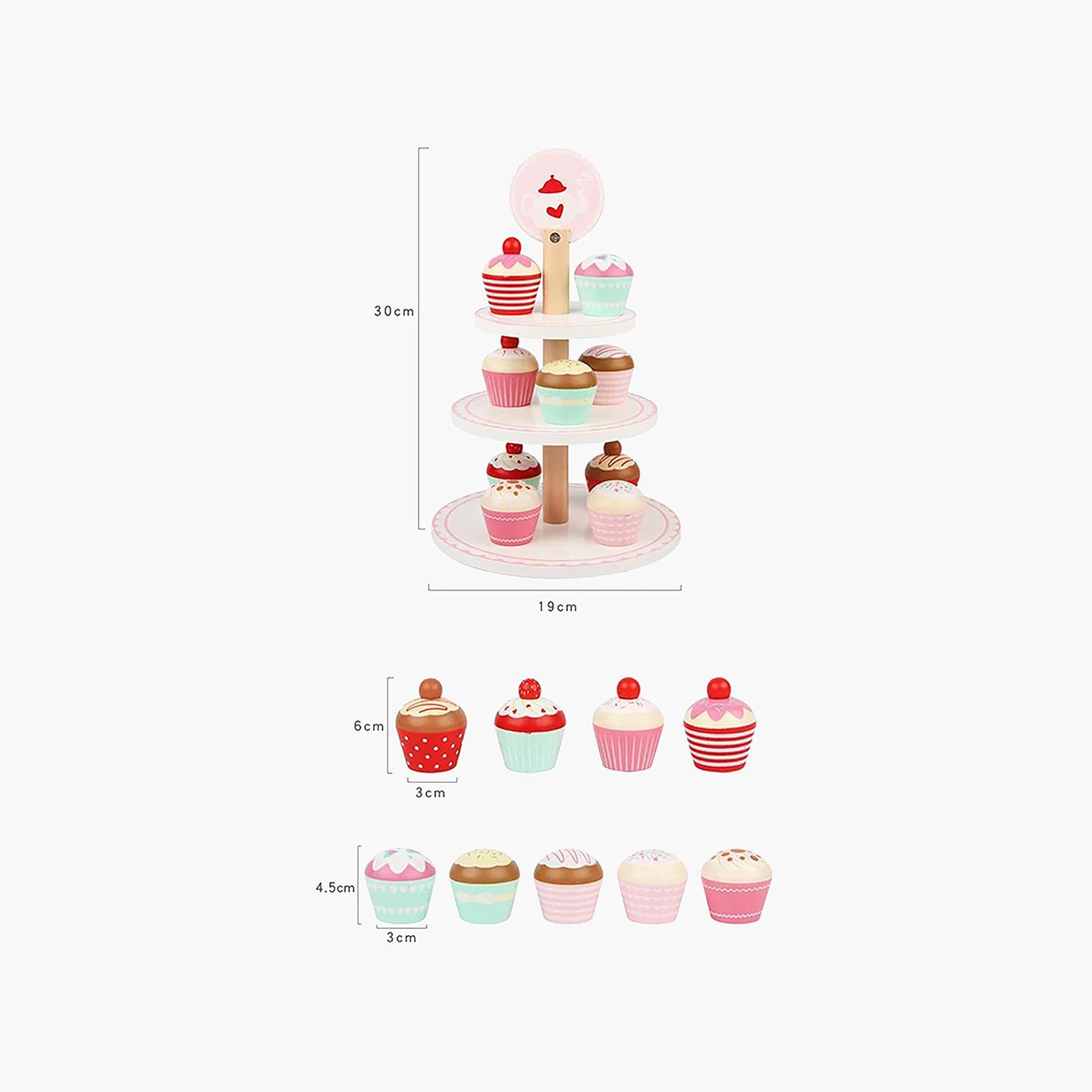 Basmah Wooden Cupcake Stand Playset-toys-roleplay-kitchensets-image-4