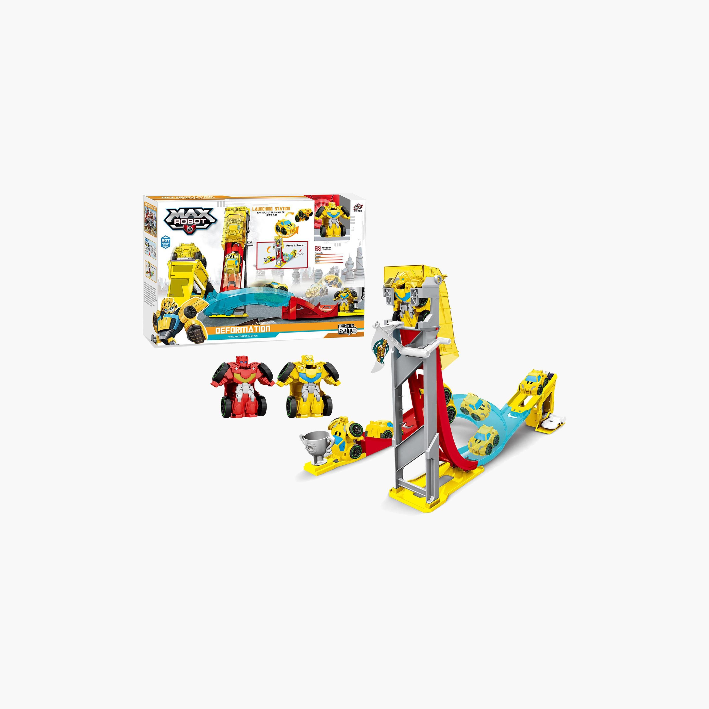 مجموعة روبوت قابل للتحول ومضمار من إف سي زد-toys-playvehicles-vehicleplaysets-image-1