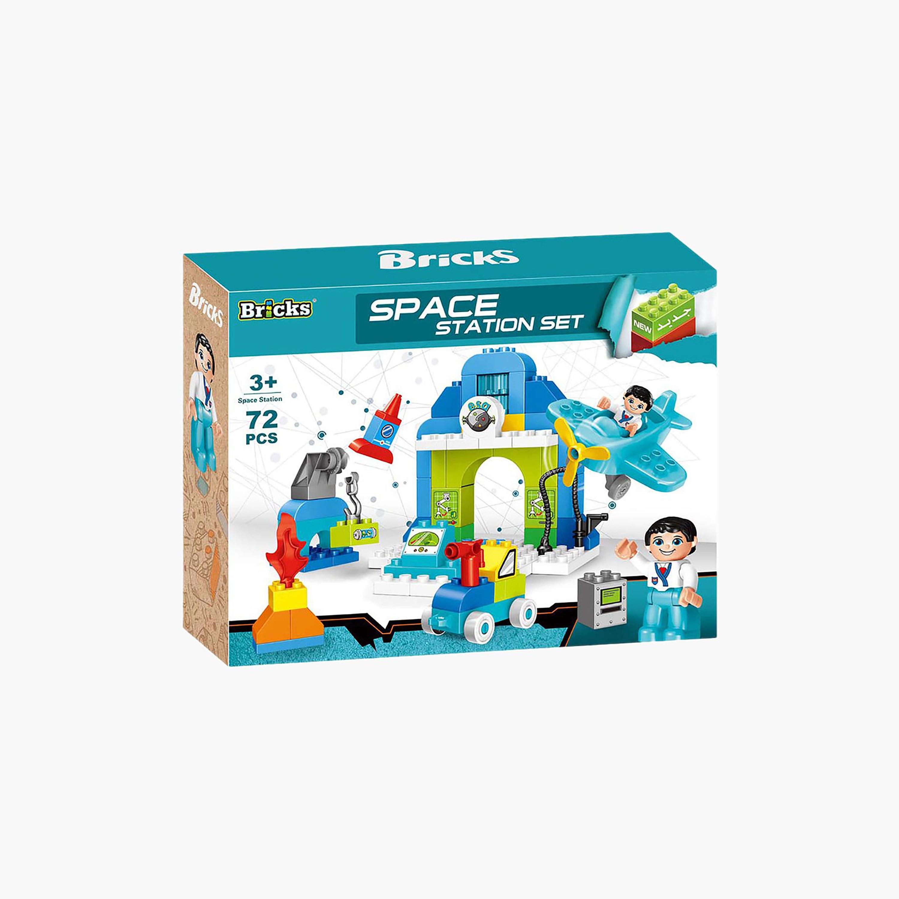 Bricks Space Station Blocks Set - 72 Pieces-toys-buildingblocks-blocks-image-1