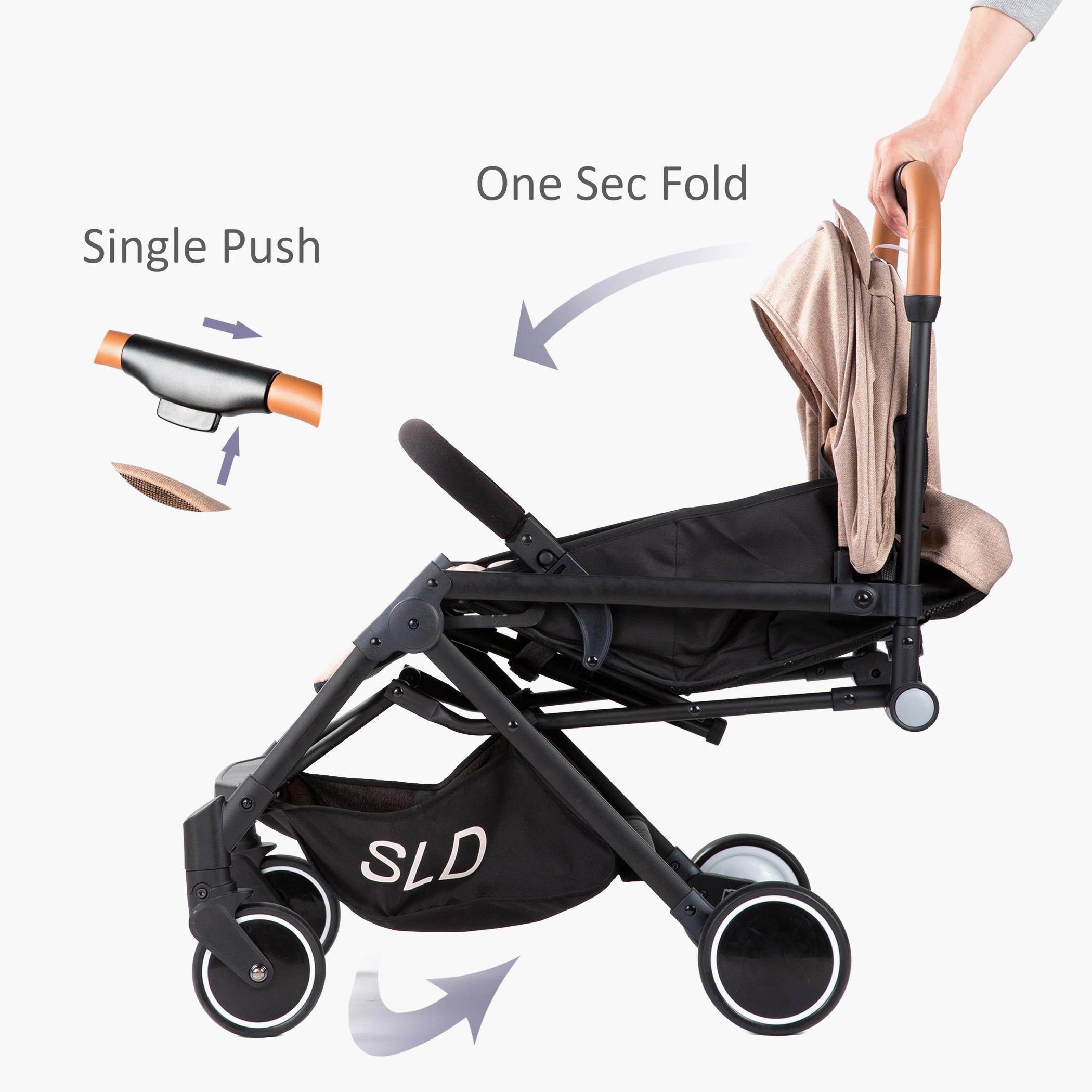 Teknum SLD Travel Lite Stroller with Carry Bag - Khaki-baby-gear-strollersandprams-strollers-image-12