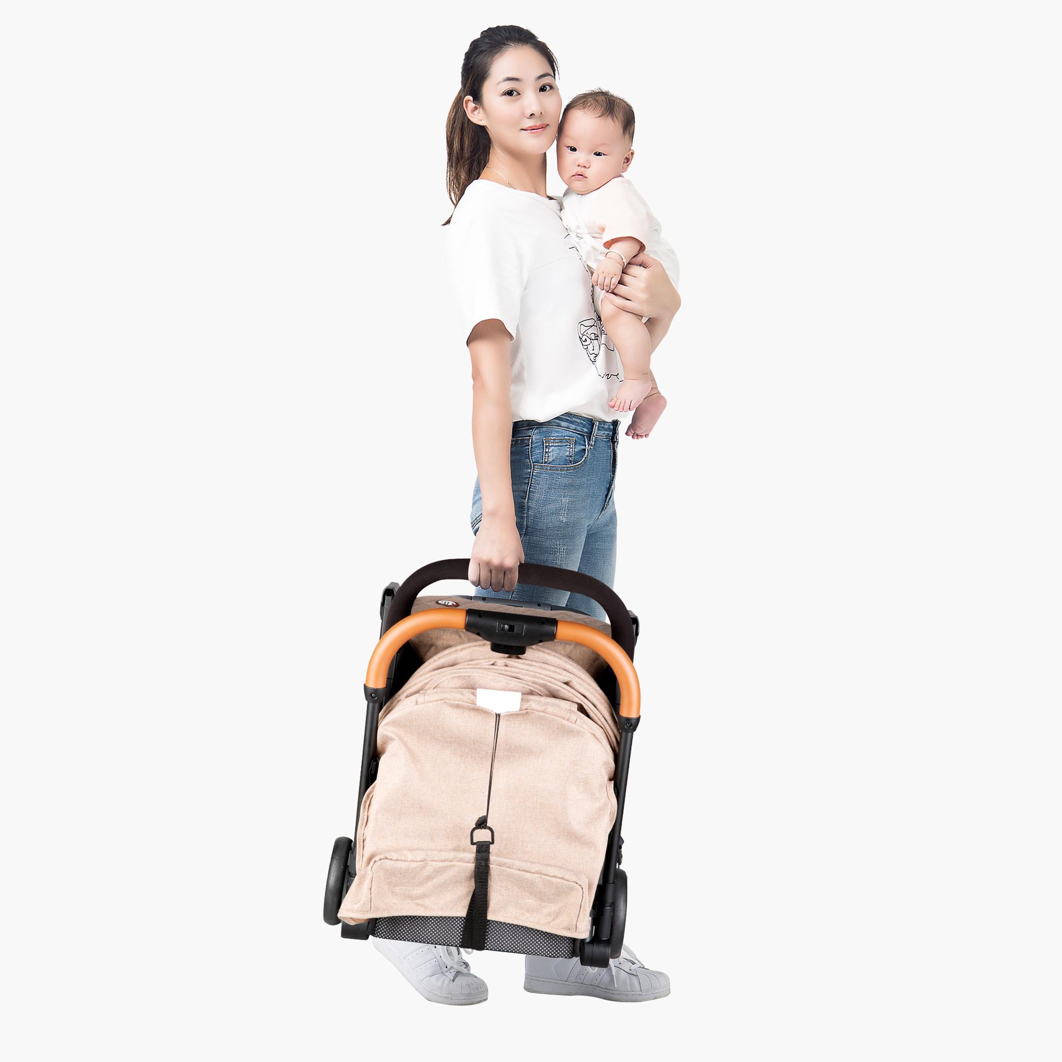 Teknum SLD Travel Lite Stroller with Carry Bag - Khaki-baby-gear-strollersandprams-strollers-image-15