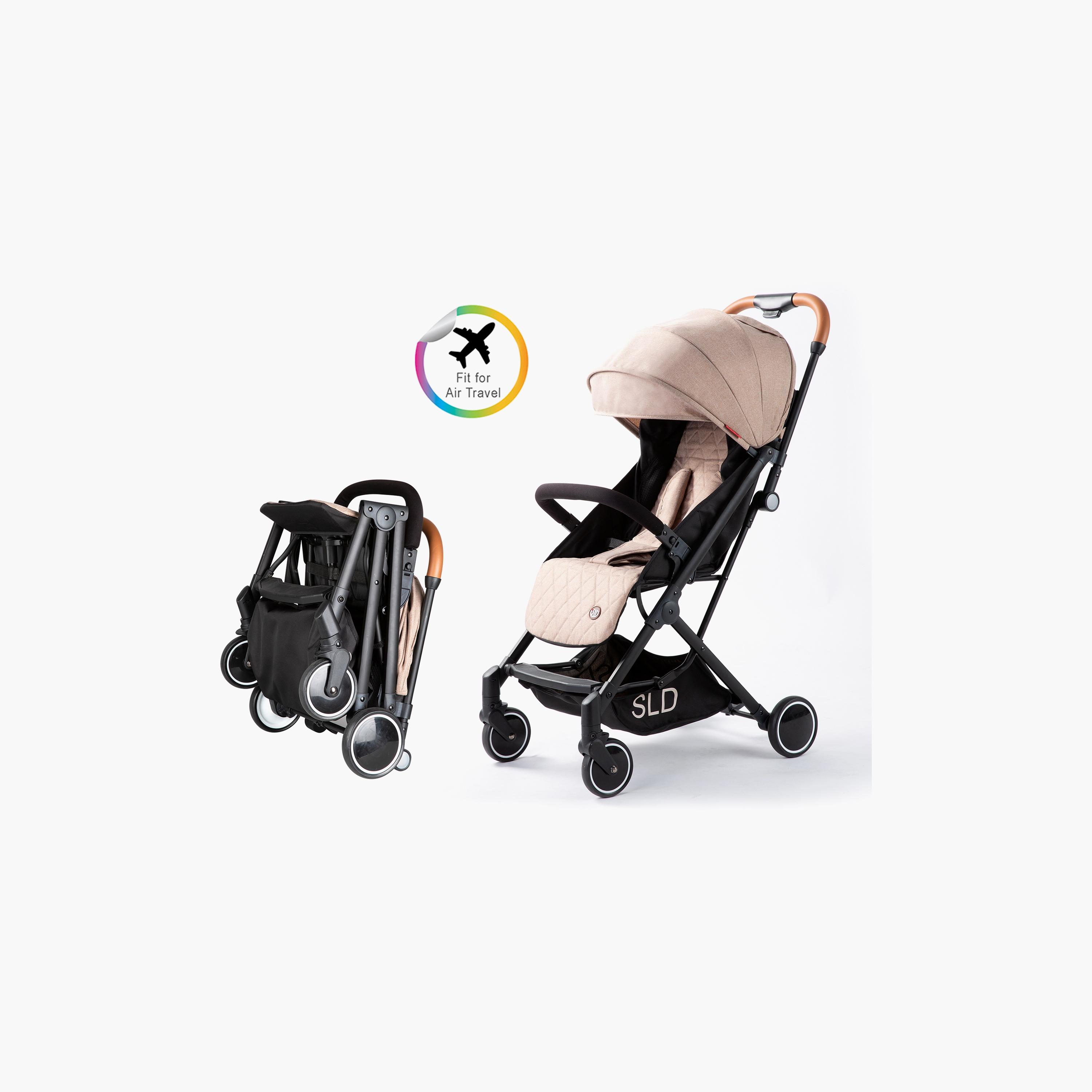 عربة أطفال إس إل دي ترافيل لايت مع شنطة حمل من تيكنوم - كاكي-baby-gear-strollersandprams-strollers-image-4