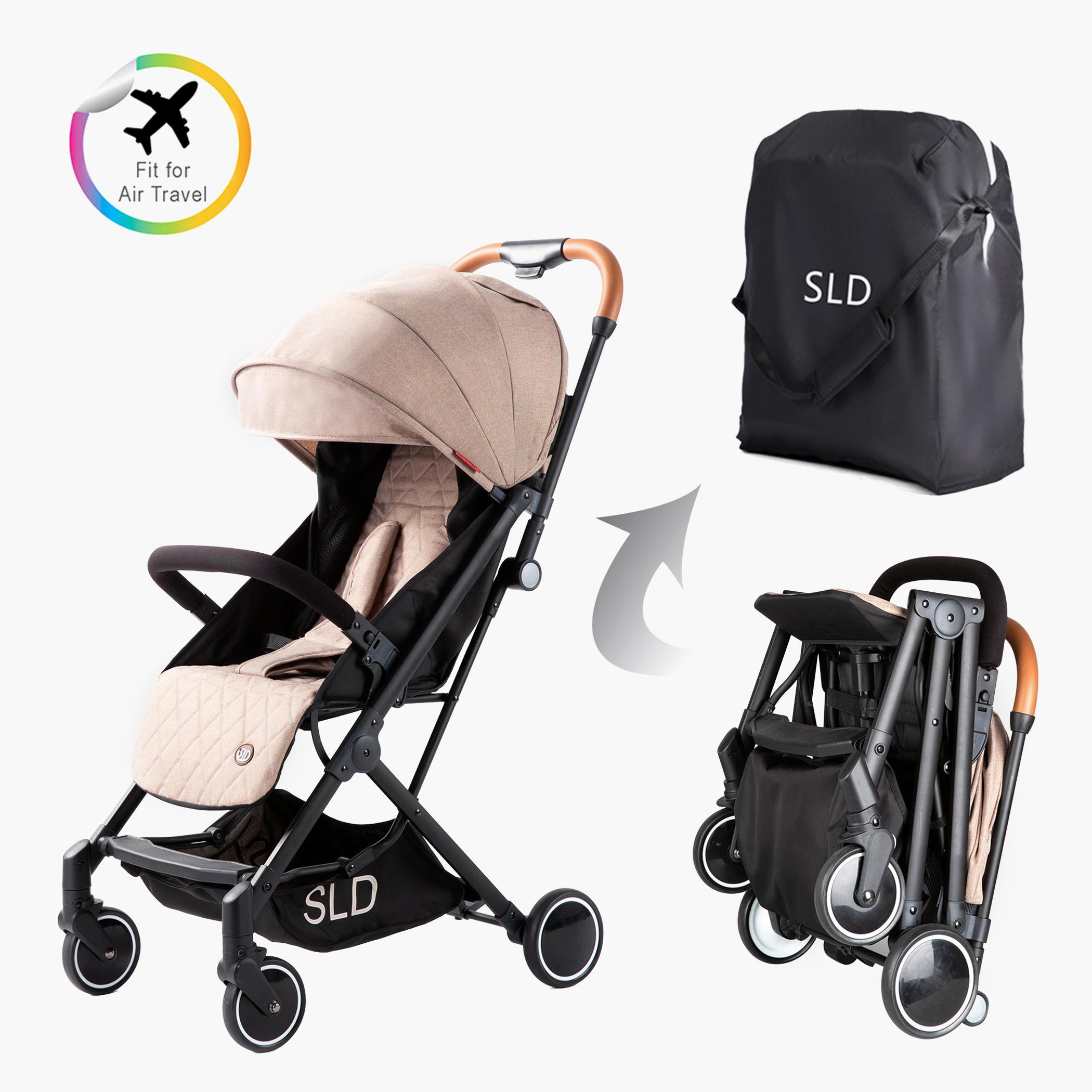 Teknum SLD Travel Lite Stroller with Carry Bag - Khaki-baby-gear-strollersandprams-strollers-image-1