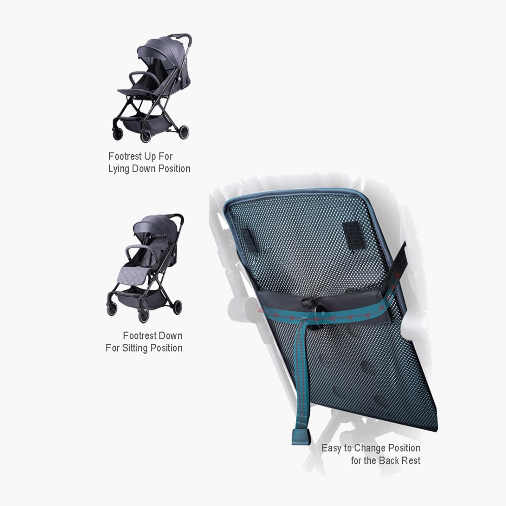 Teknum SLD Travel Lite Stroller with Carry Bag - Black-baby-gear-strollersandprams-strollers-image-11