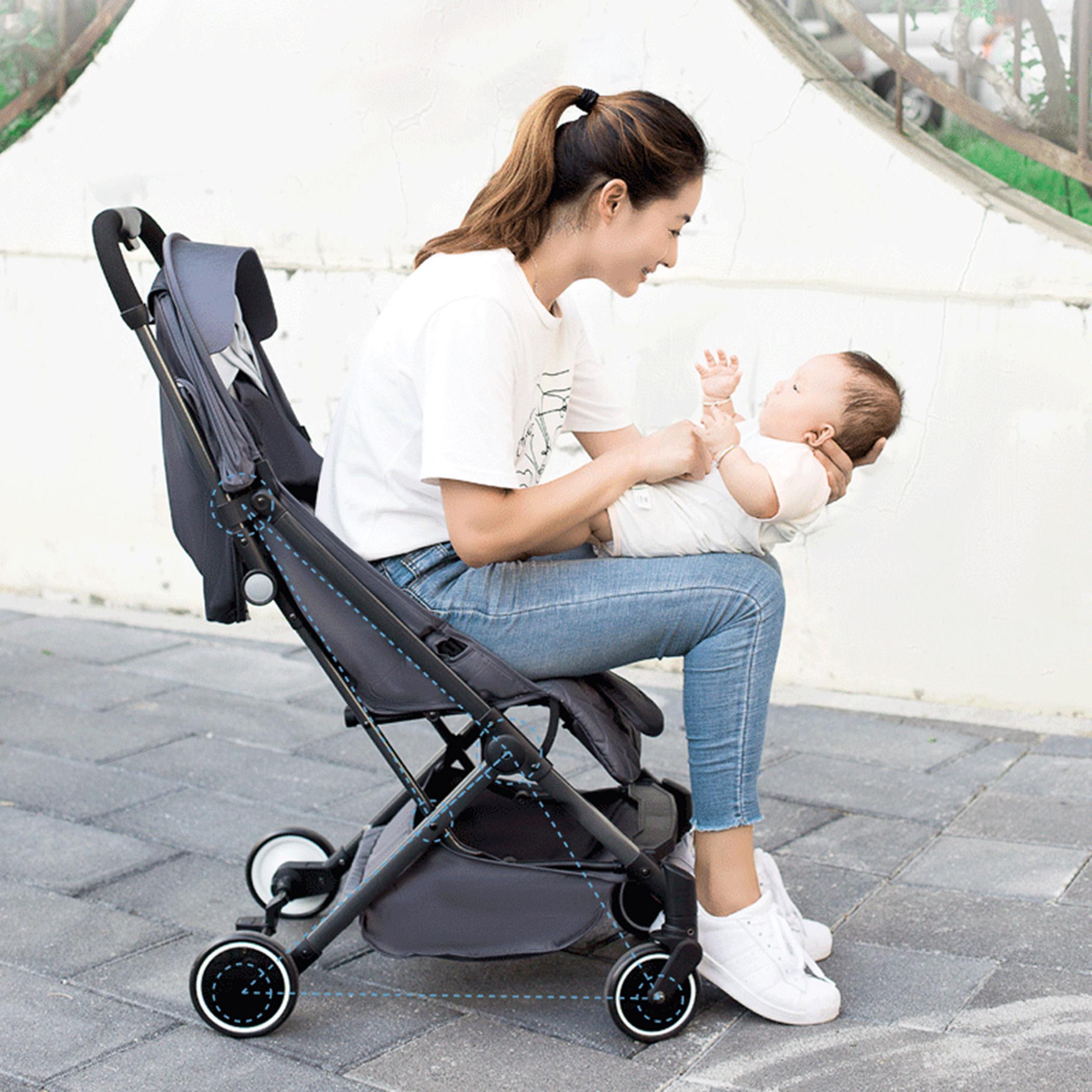Teknum SLD Travel Lite Stroller with Carry Bag - Black-baby-gear-strollersandprams-strollers-image-15