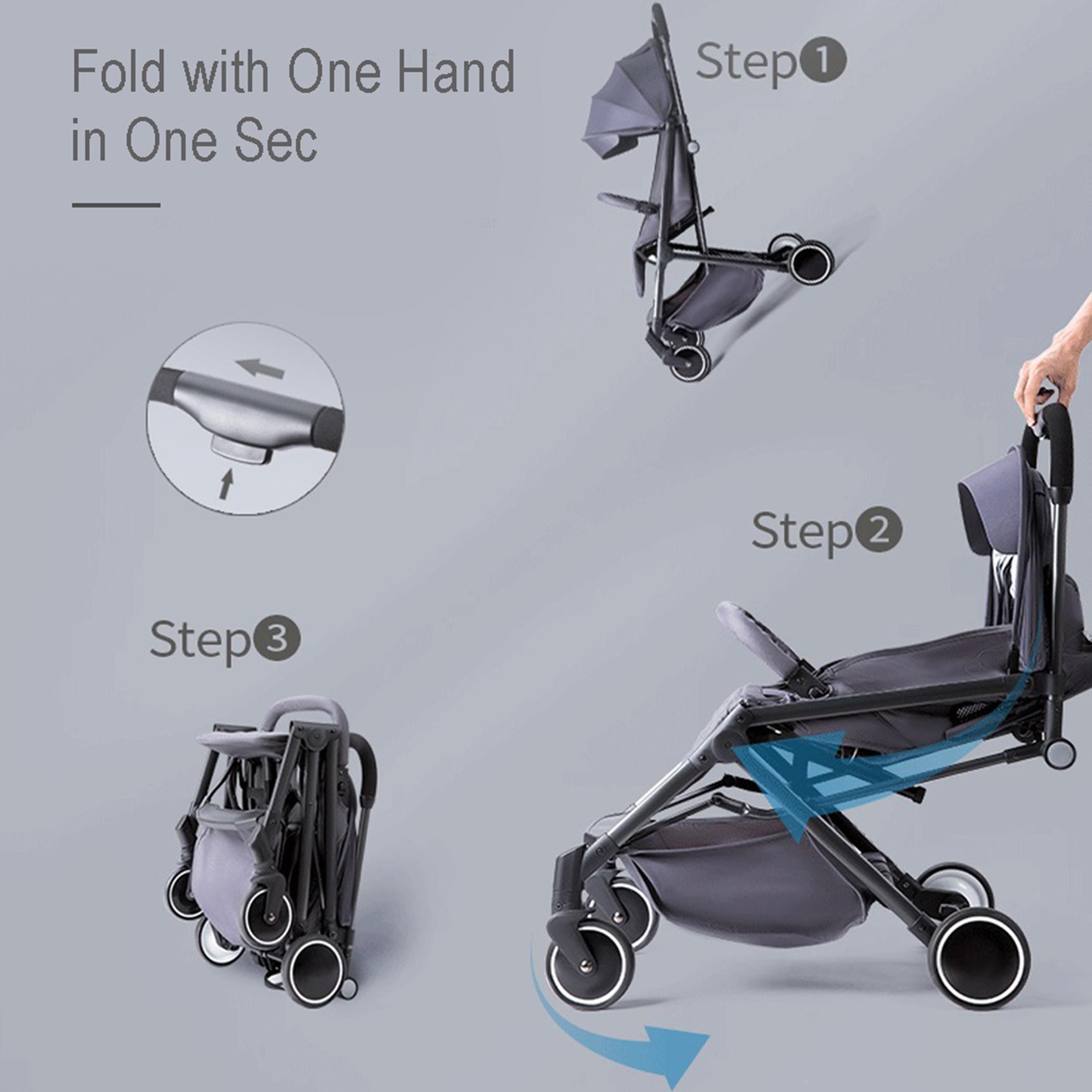 Teknum SLD Travel Lite Stroller with Carry Bag - Black-baby-gear-strollersandprams-strollers-image-9