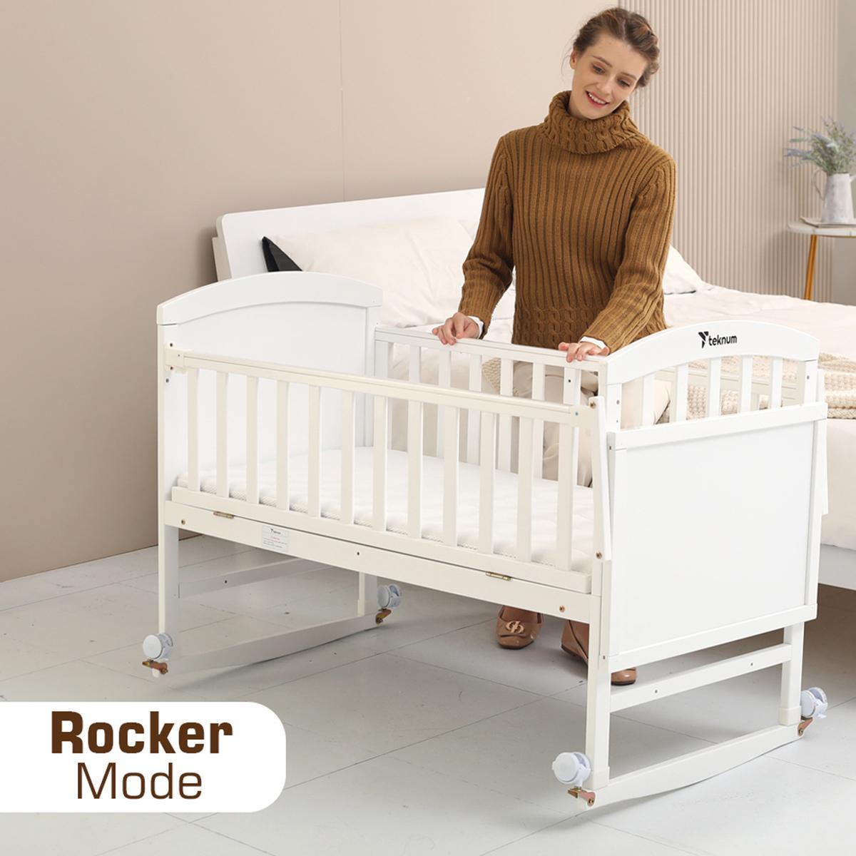 Teknum 7-in-1 Convertible Bed with Mattress and Mosquito Net - 0-12 years-baby-nursery-furniture-cribsandbeds-babycribs-image-10