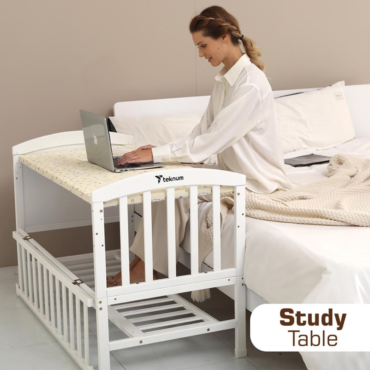 Teknum 7-in-1 Convertible Bed with Mattress and Mosquito Net - 0-12 years-baby-nursery-furniture-cribsandbeds-babycribs-image-11