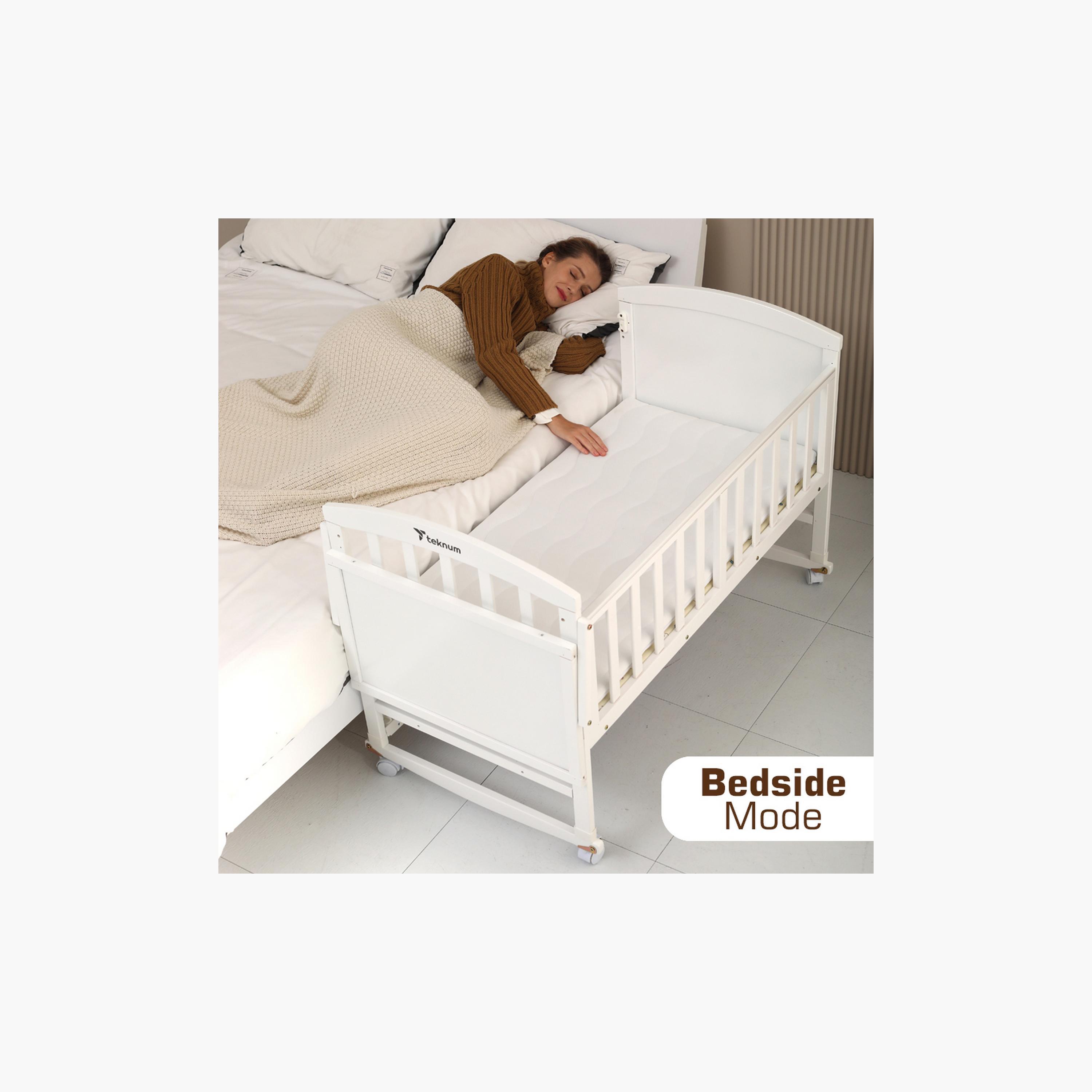 Teknum 7-in-1 Convertible Bed with Mattress and Mosquito Net - 0-12 years-baby-nursery-furniture-cribsandbeds-babycribs-image-5