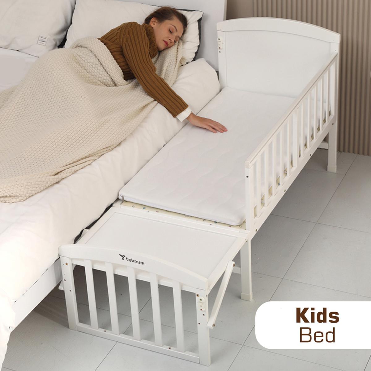 Teknum 7-in-1 Convertible Bed with Mattress and Mosquito Net - 0-12 years-baby-nursery-furniture-cribsandbeds-babycribs-image-7