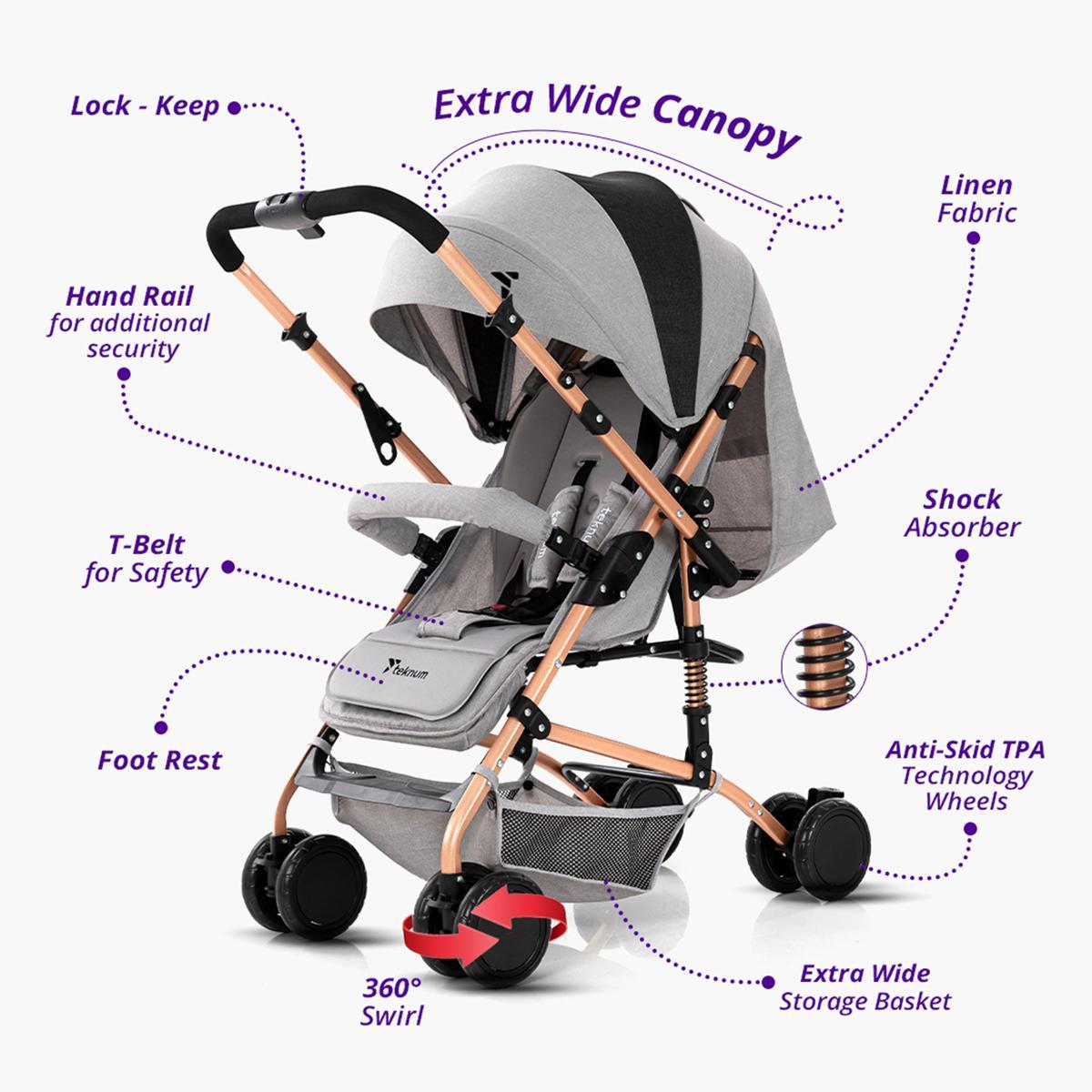 Teknum Reversible Trip Stroller-baby-gear-strollersandprams-strollers-image-12