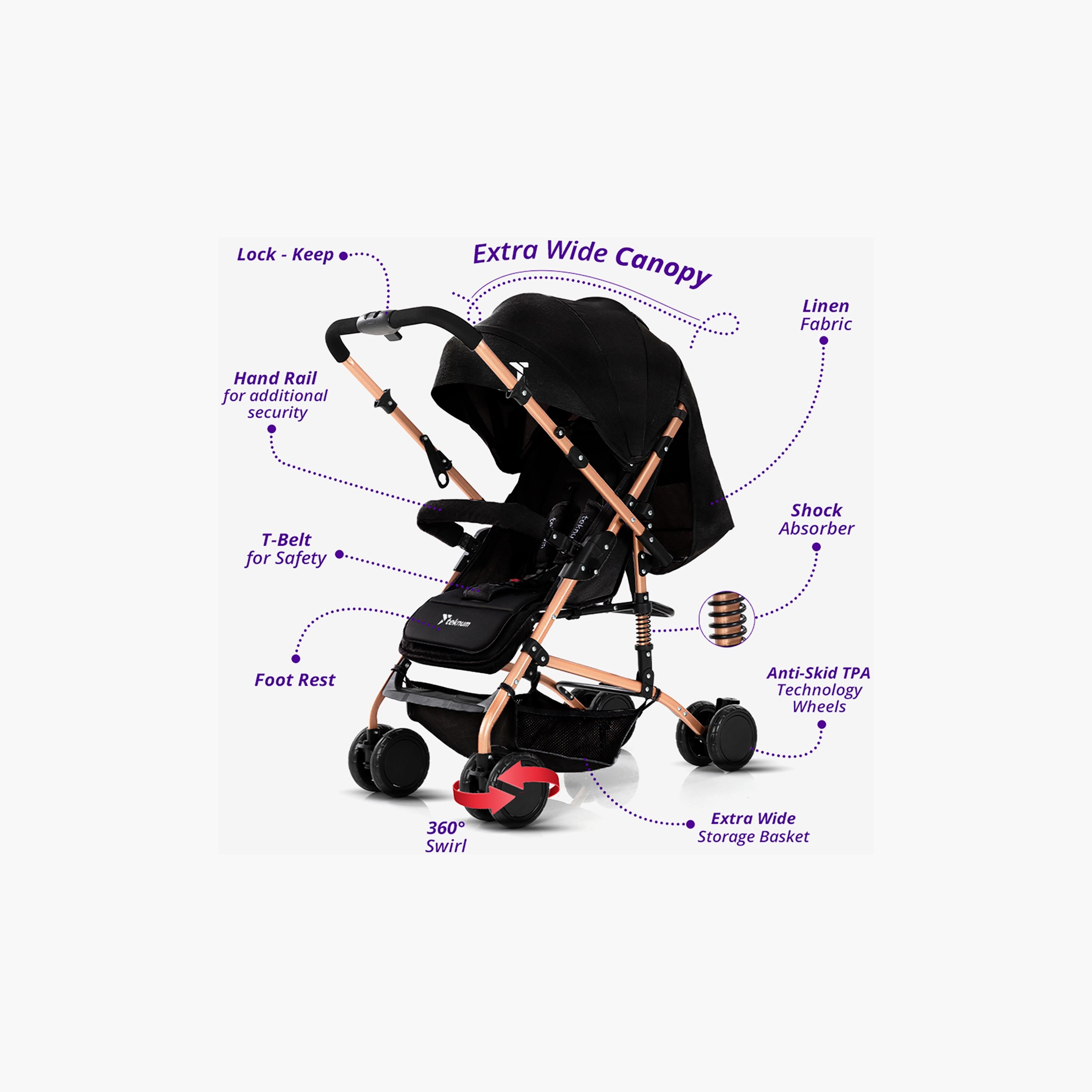 عربة أطفال للرحلات قابلة للعكس من تيكنوم-baby-gear-strollersandprams-strollers-image-2