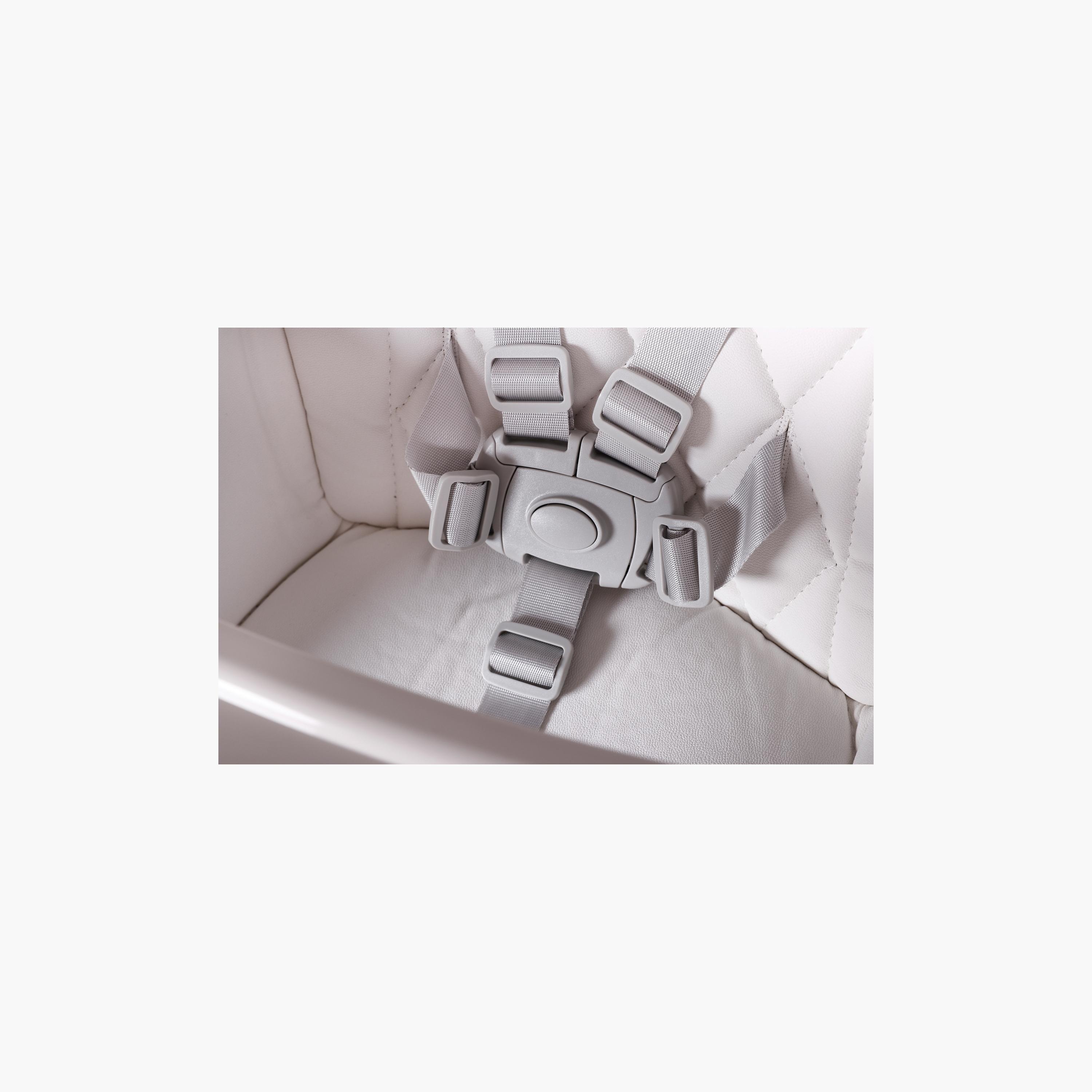 Teknum Premium Dual Height Wooden High Chair - White-baby-feeding-highchairsandboosters-image-5