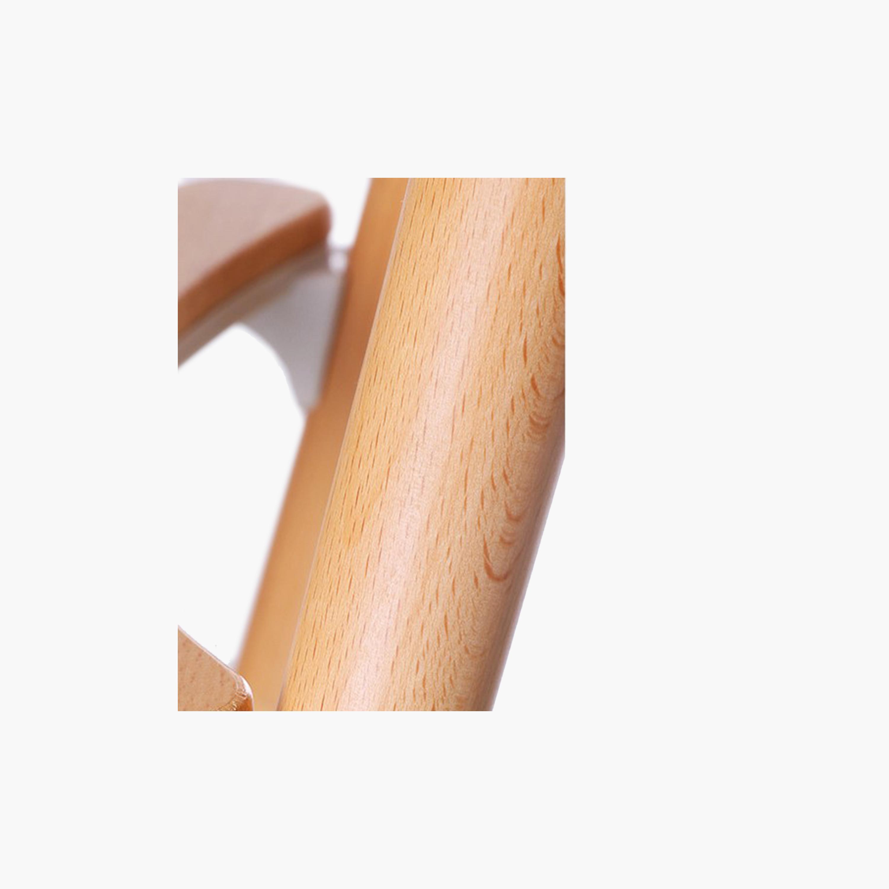 Teknum Premium Dual Height Wooden High Chair - Peach-baby-feeding-highchairsandboosters-image-5