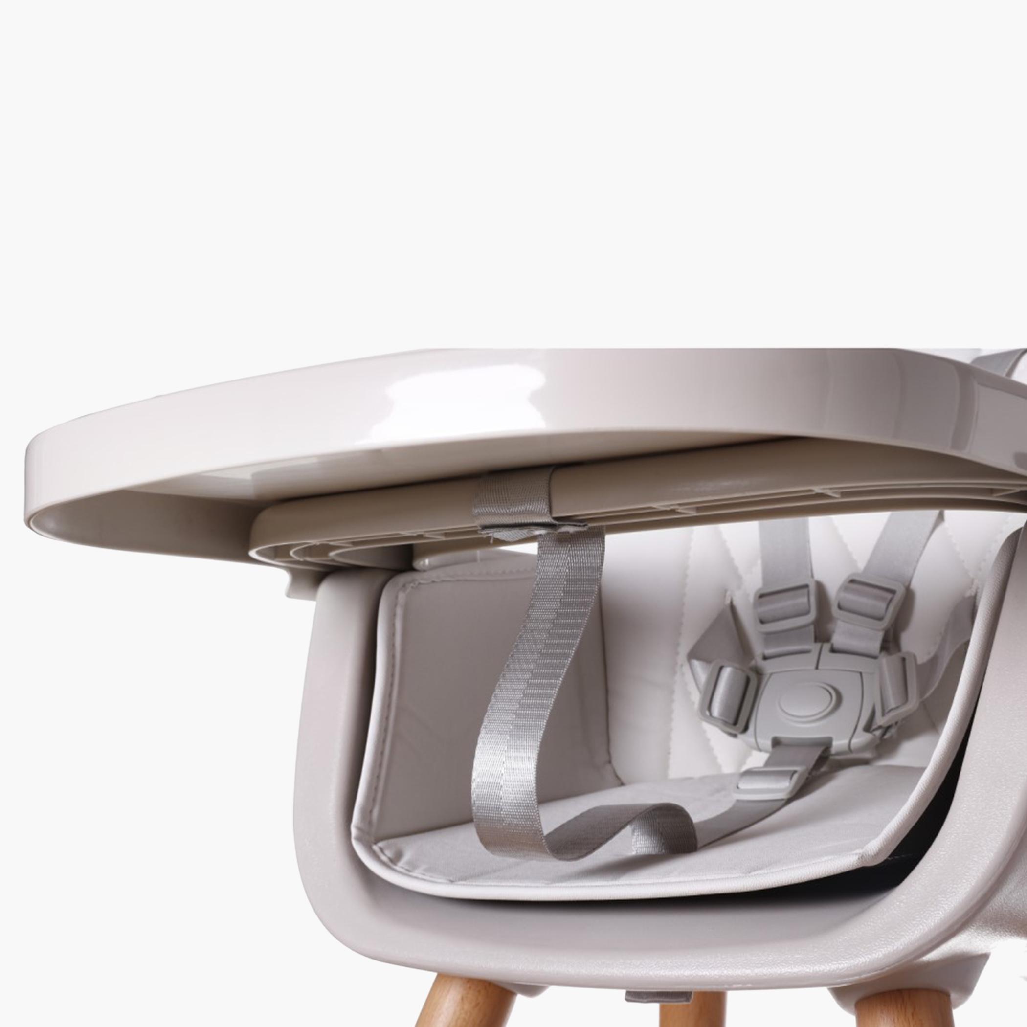 Teknum Premium Dual Height Wooden High Chair - Grey-baby-feeding-highchairsandboosters-image-13