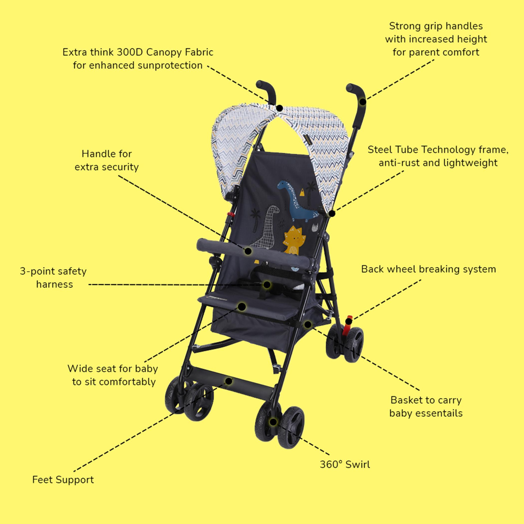 Teknum Eco Lite Baby Stroller with Canopy-baby-gear-strollersandprams-strollers-image-12