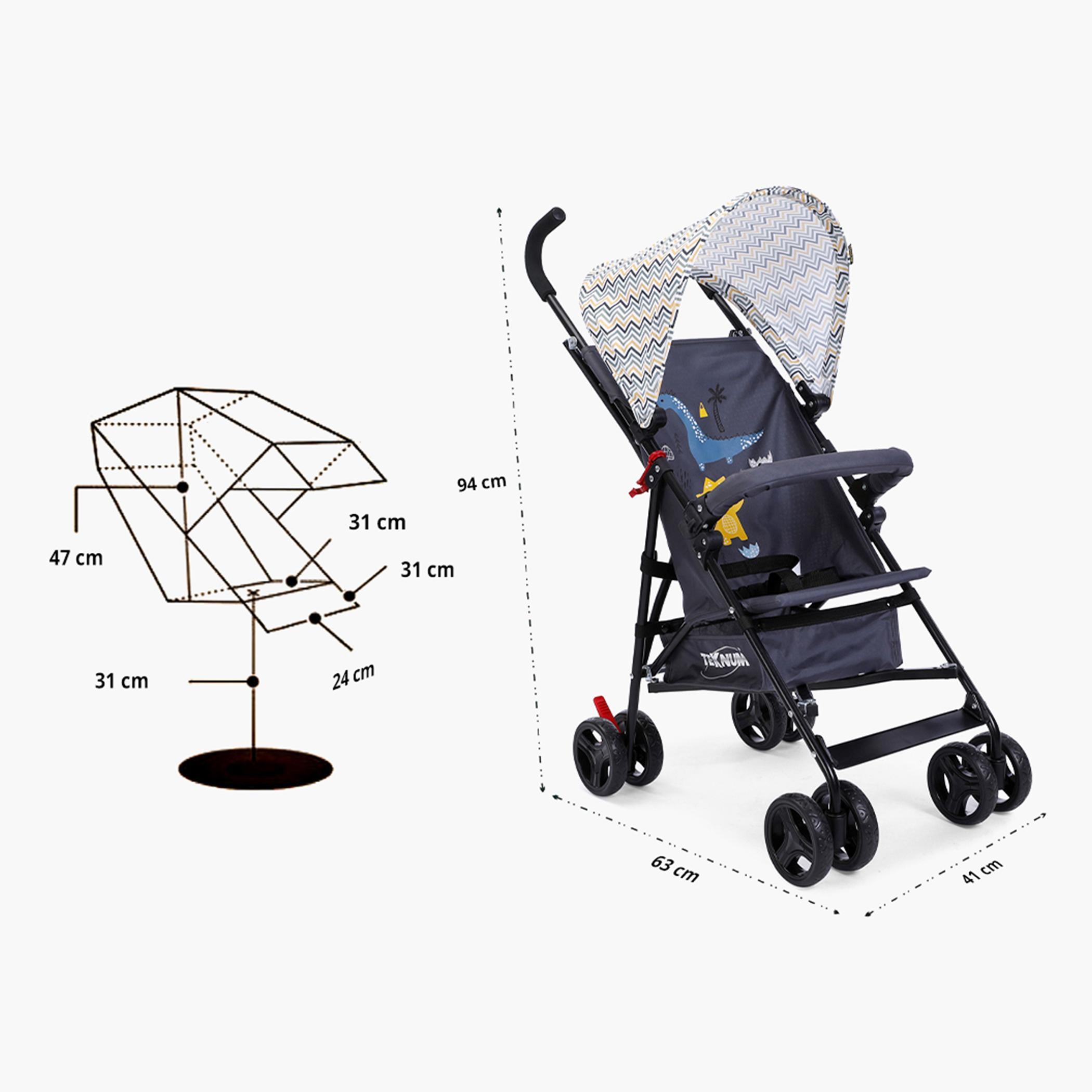 Teknum Eco Lite Baby Stroller with Canopy-baby-gear-strollersandprams-strollers-image-9