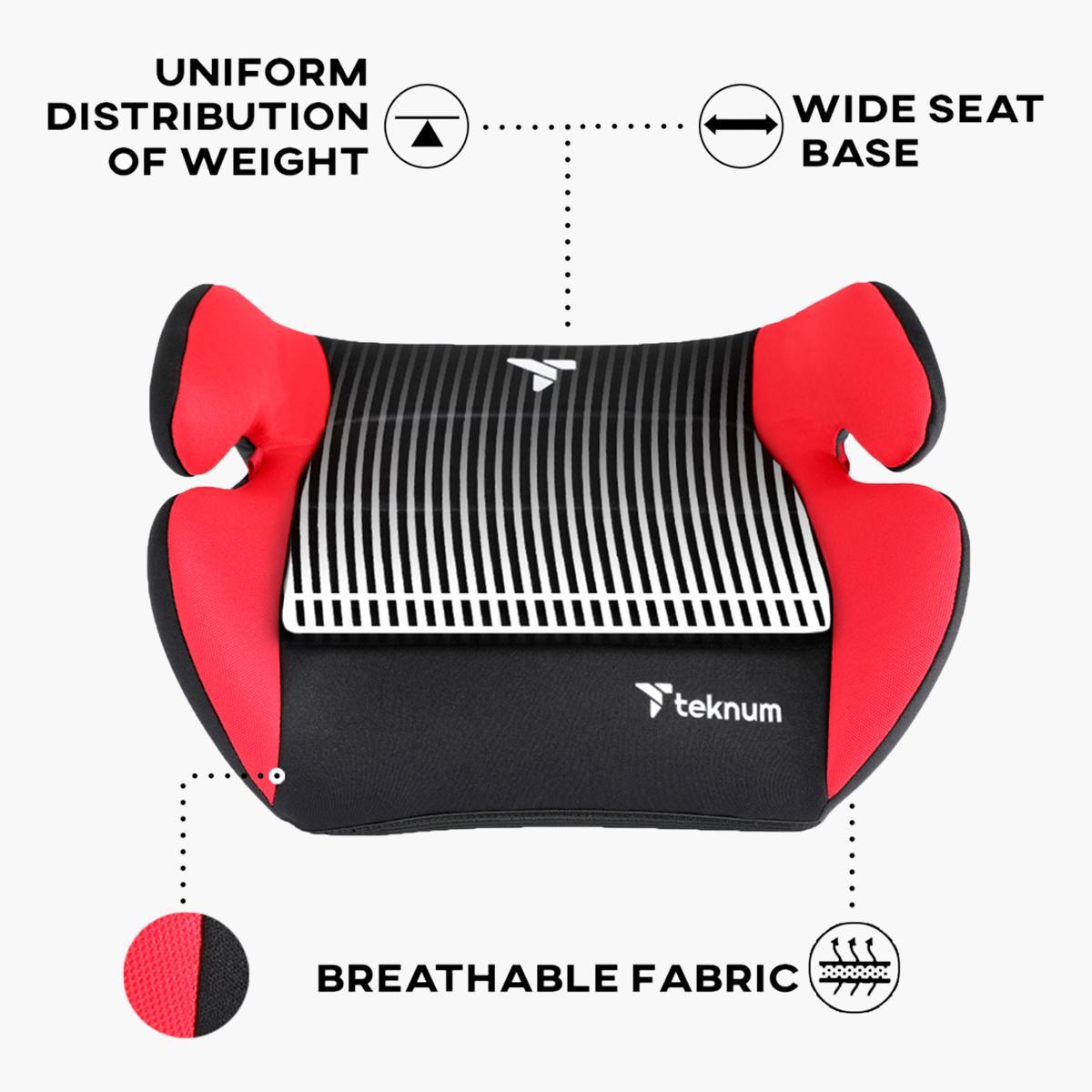 Teknum Car Seat Booster - Pluto Red-baby-gear-carseats-image-8