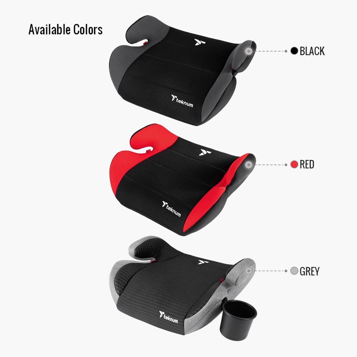 Teknum Car Seat Booster - Pluto Red-baby-gear-carseats-image-9