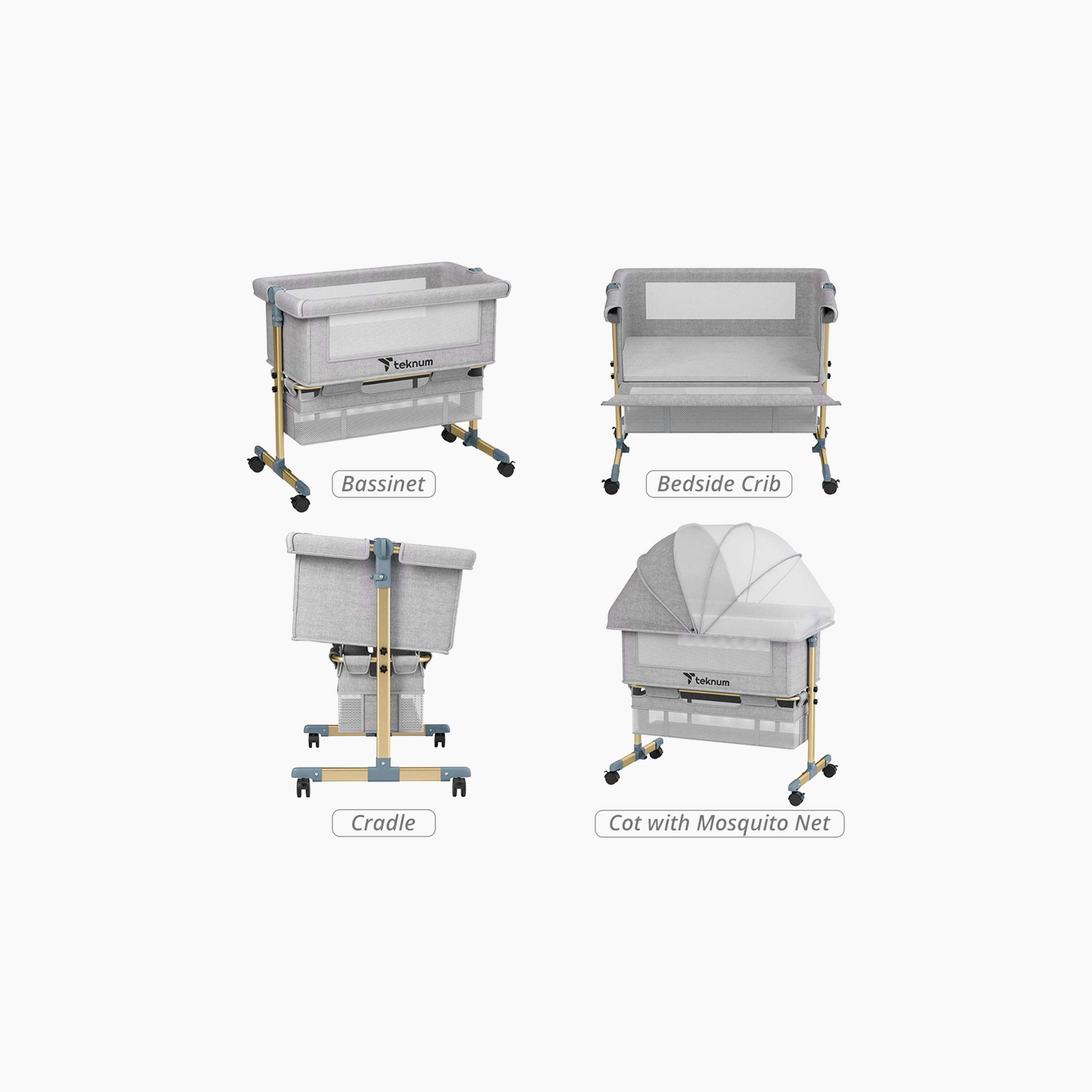 Teknum Sunshine Bedside Crib-baby-nursery-furniture-cribsandbeds-bassinets-image-5