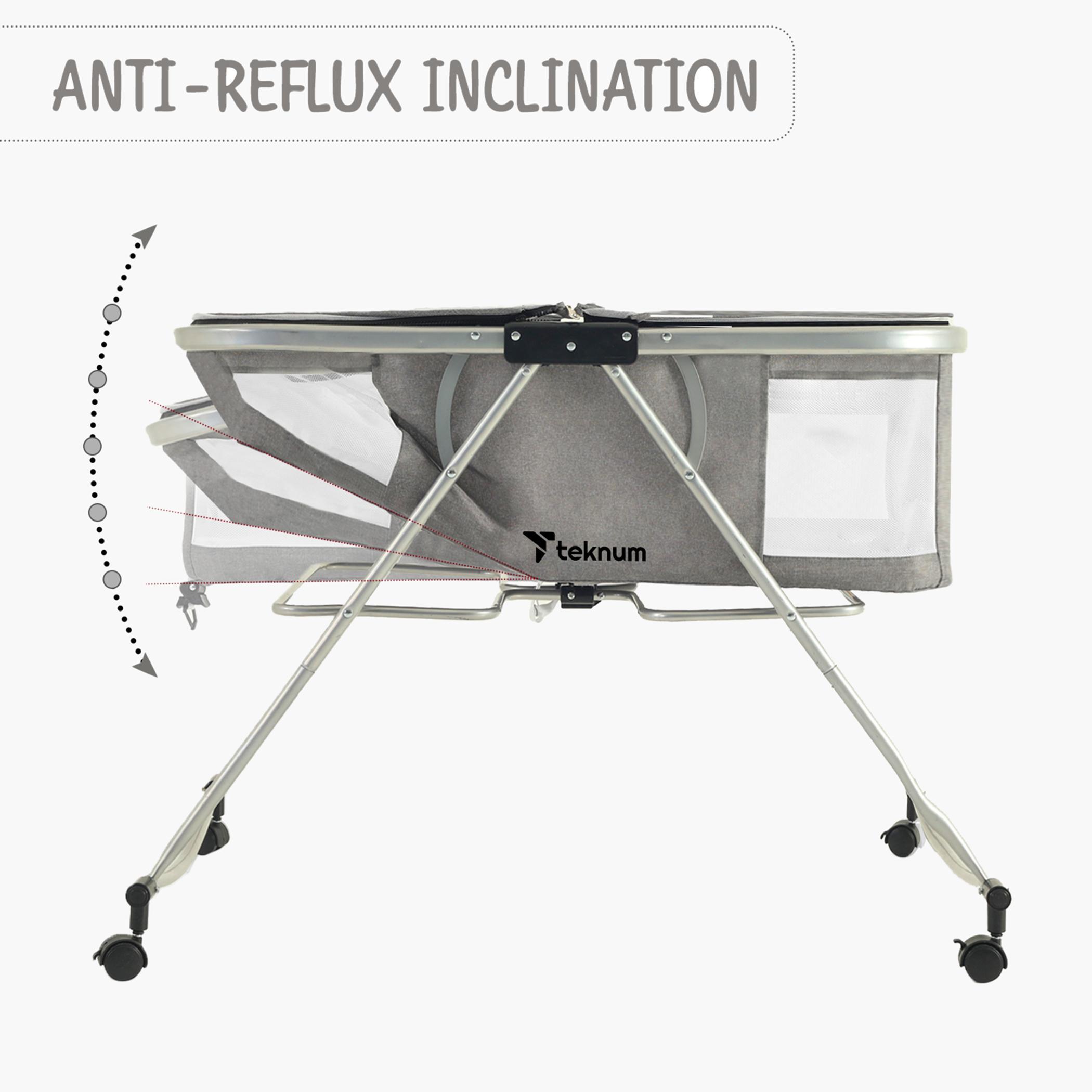 Teknum 3-in-1 Baby Cradle with Mosquito Net and Wheels-baby-nursery-furniture-cribsandbeds-bassinets-image-13