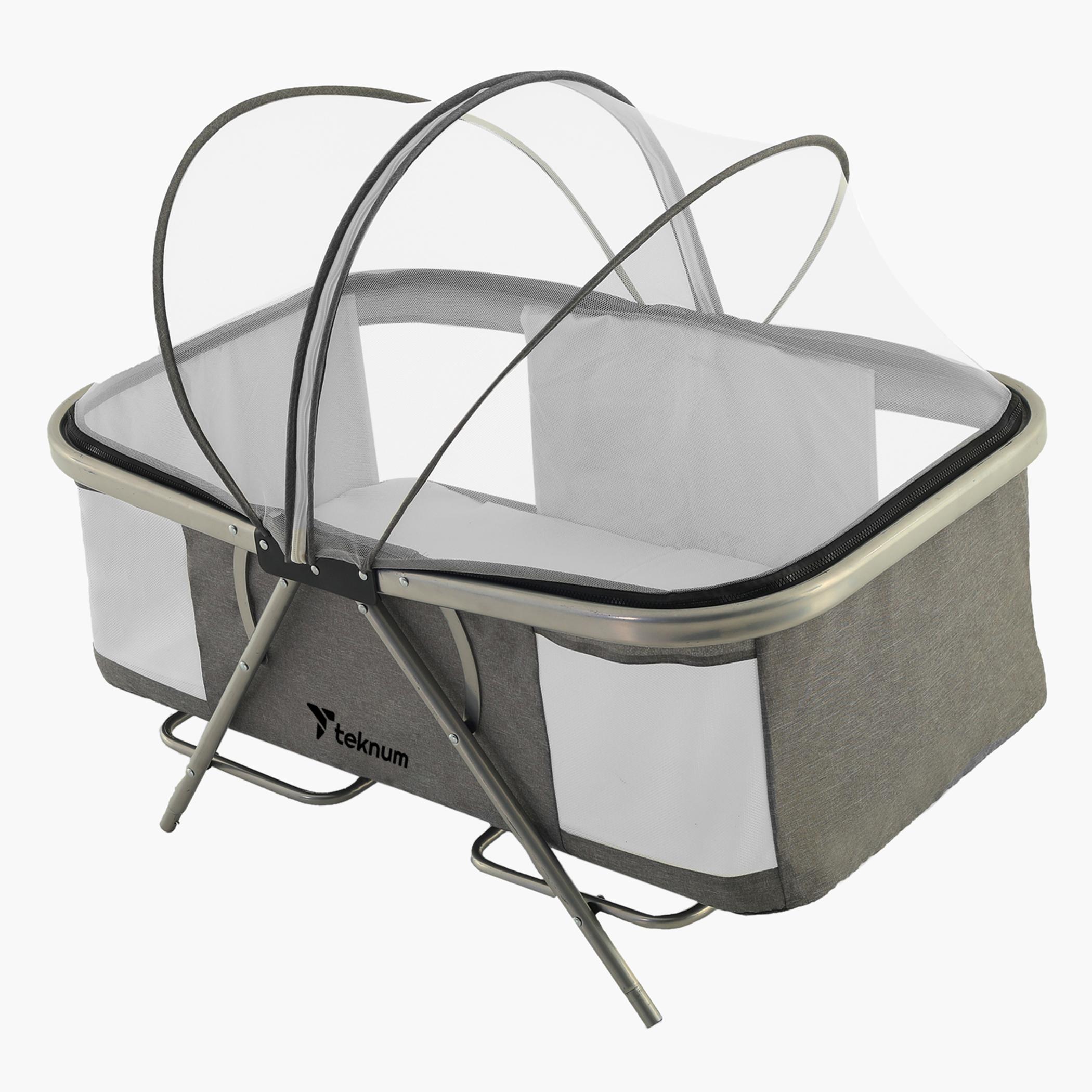 Teknum 3-in-1 Baby Cradle with Mosquito Net and Wheels-baby-nursery-furniture-cribsandbeds-bassinets-image-14
