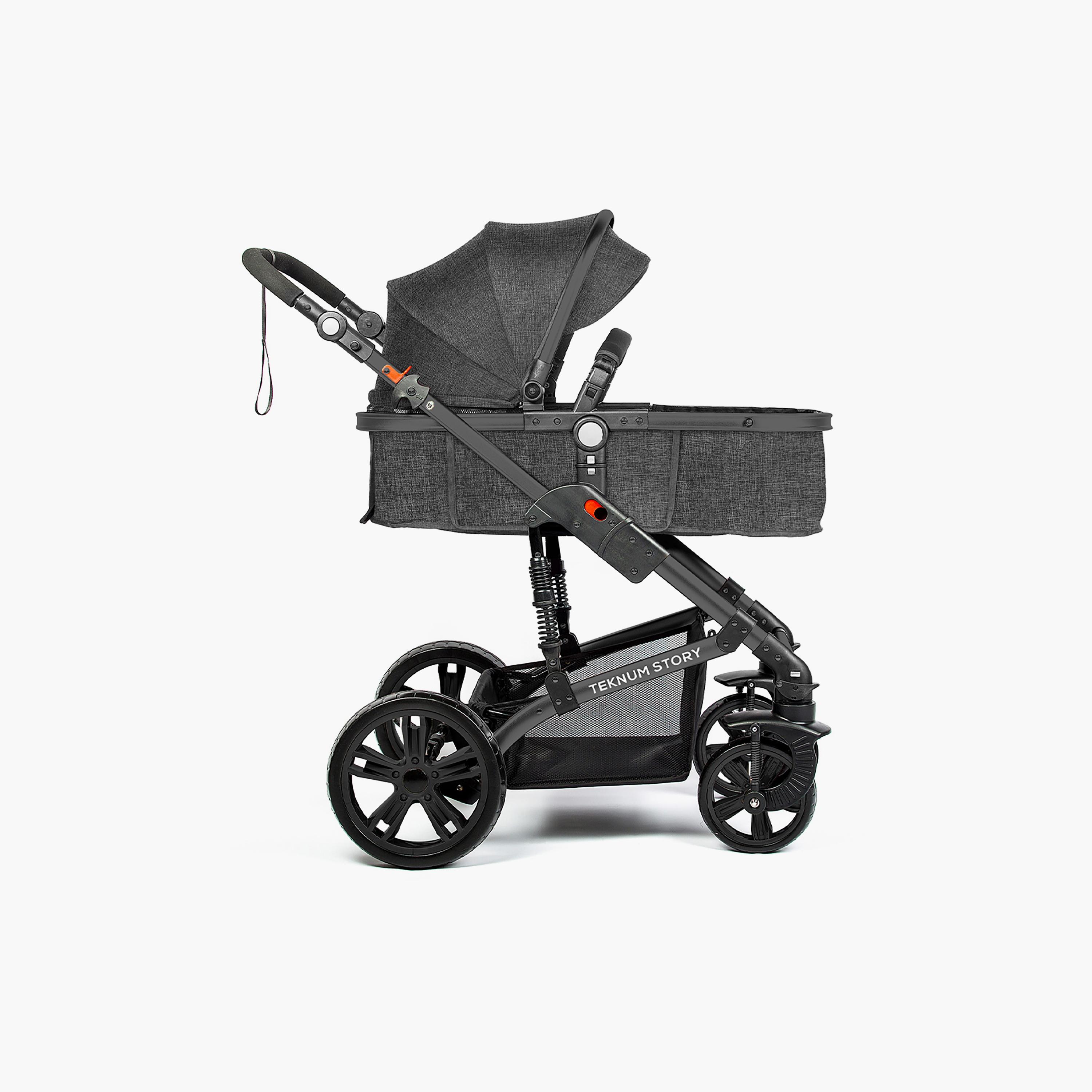 Teknum 3-in-1 Pram Stroller with Canopy - Space Grey-baby-gear-strollersandprams-strollers-image-2