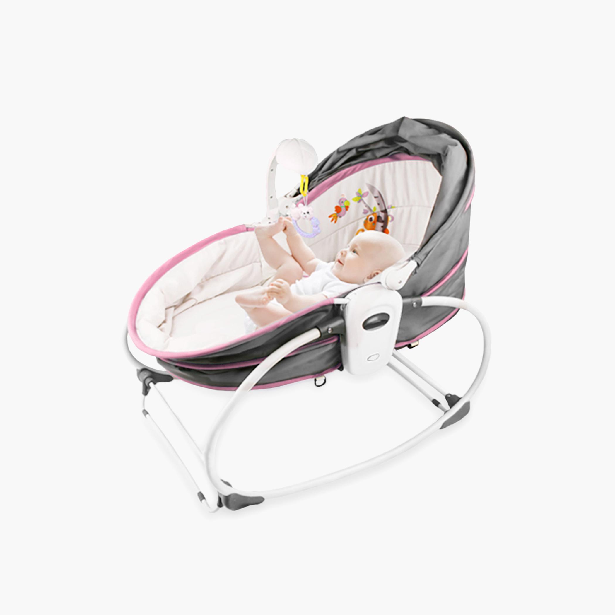 Teknum 5-in-1 Cozy Rocker Bassinet with Awning and Mosquito Net-baby-nursery-furniture-cribsandbeds-bassinets-image-1