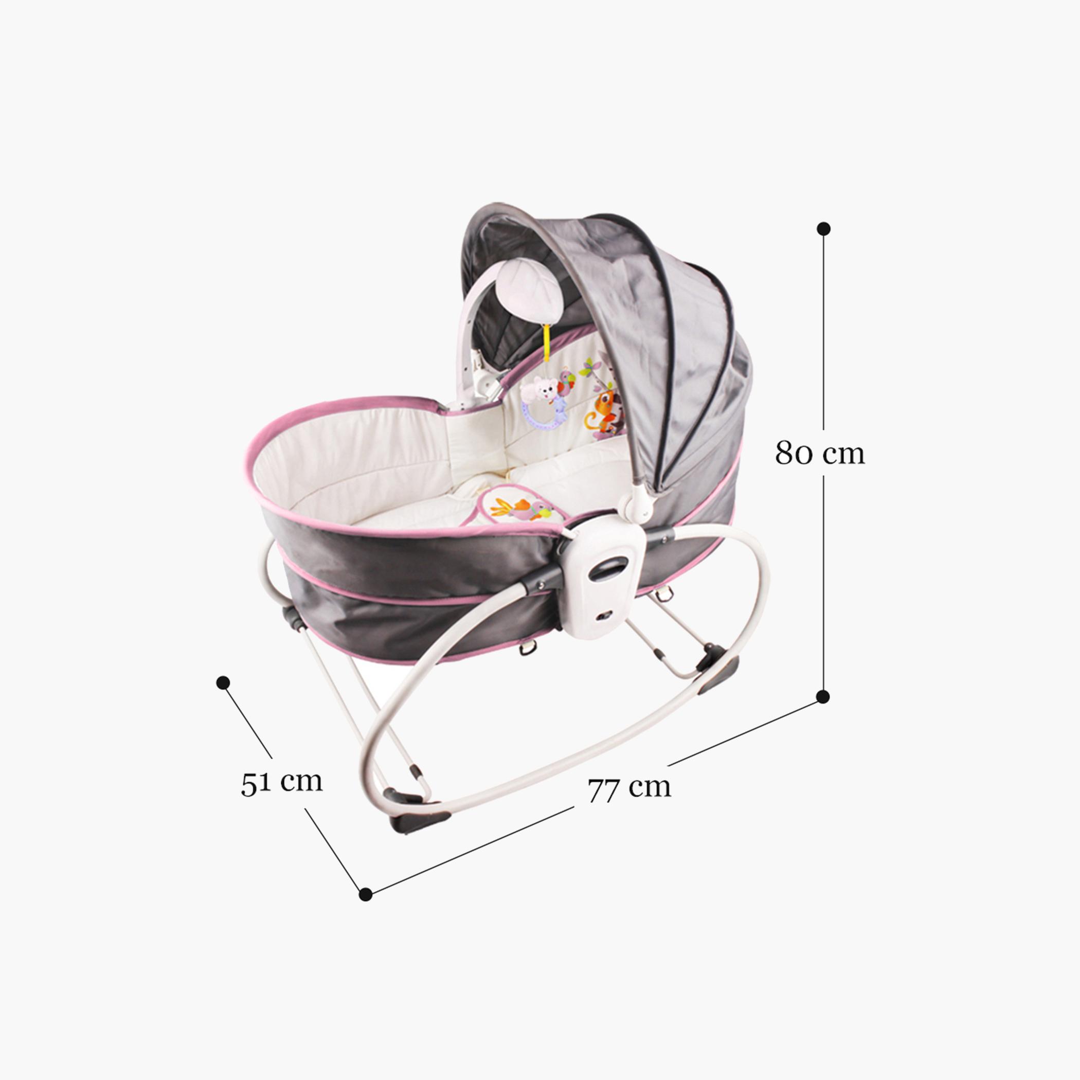 Teknum 5-in-1 Cozy Rocker Bassinet with Awning and Mosquito Net-baby-nursery-furniture-cribsandbeds-bassinets-image-3