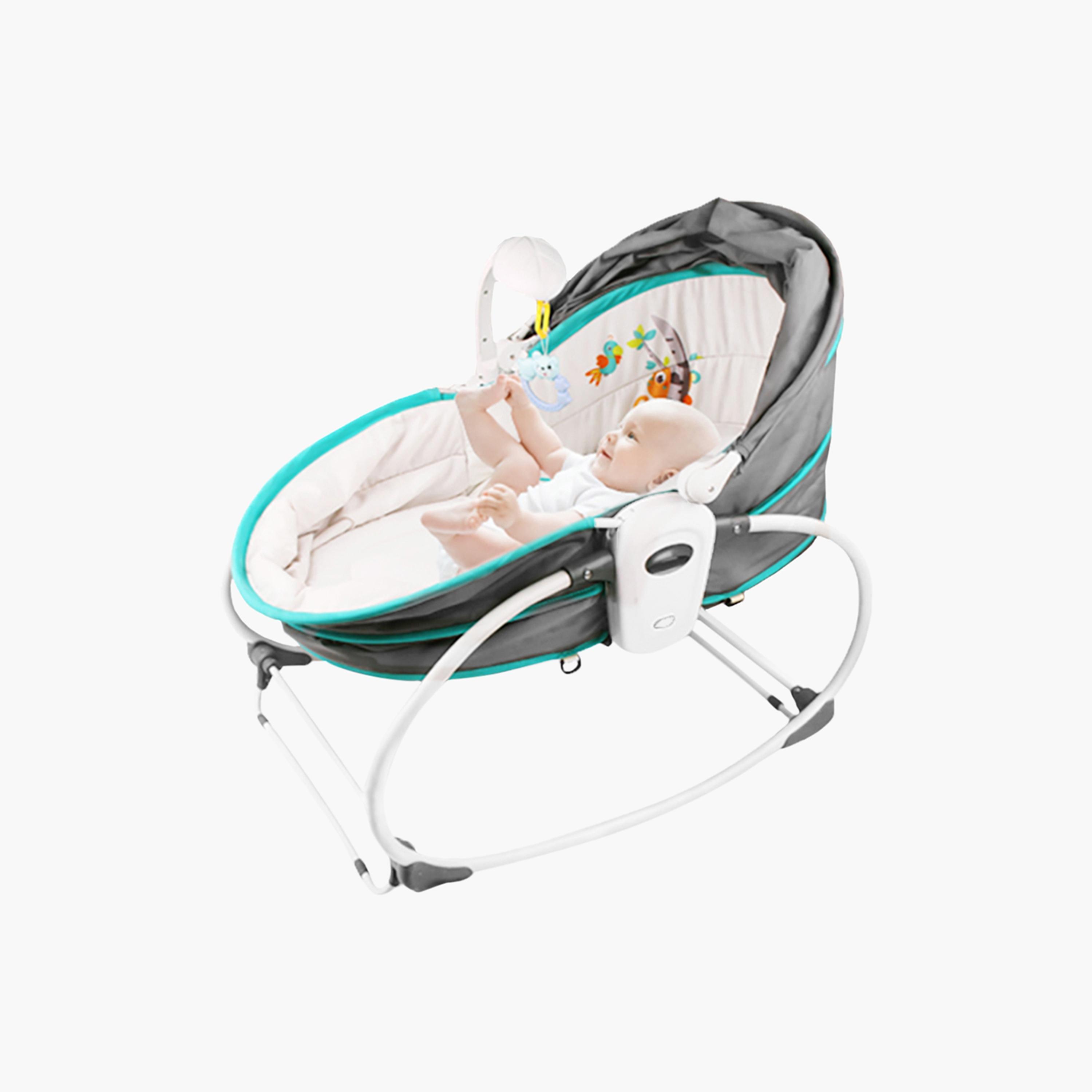 Teknum 5-in-1 Cozy Rocker Bassinet with Awning and Mosquito Net-baby-nursery-furniture-cribsandbeds-bassinets-image-1