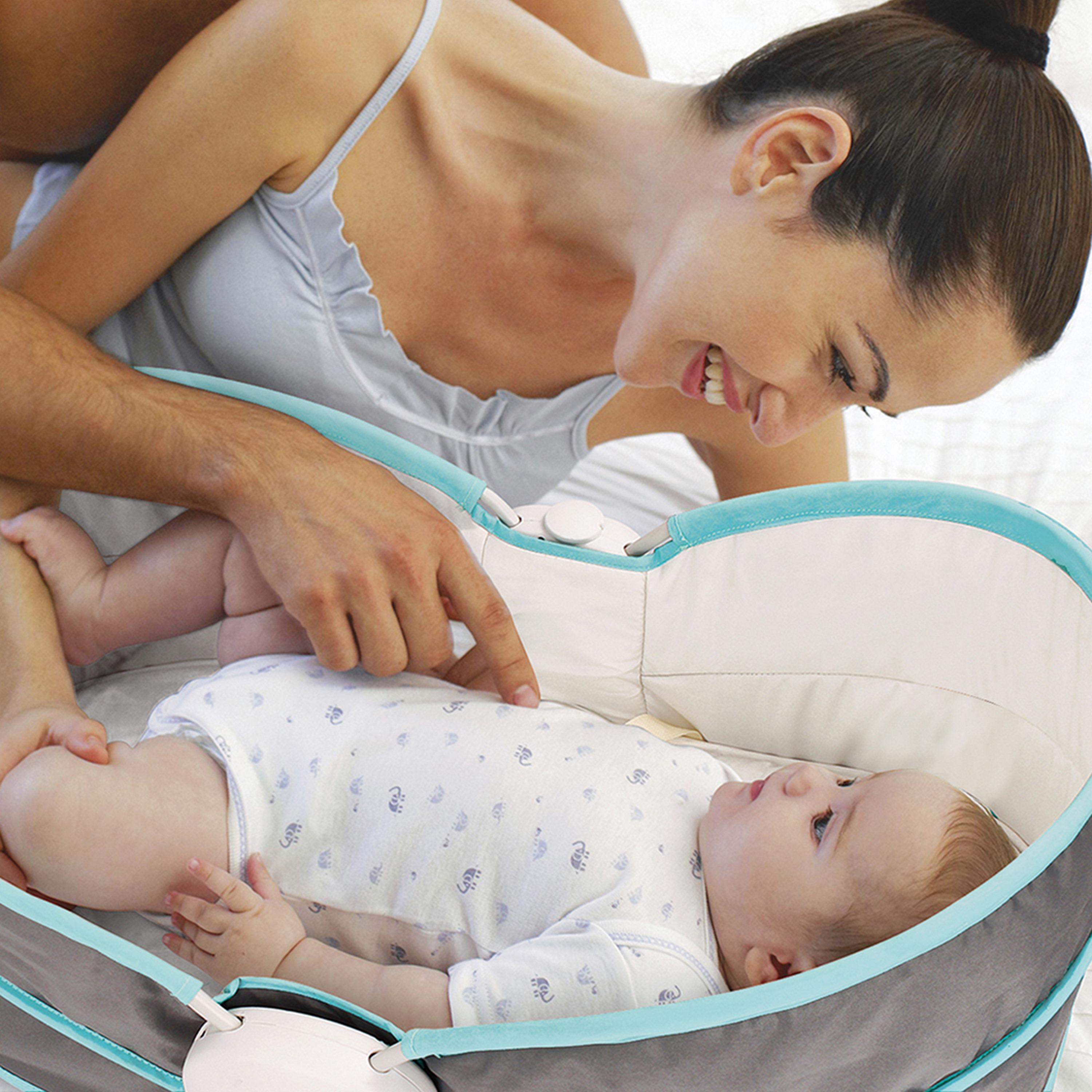 Teknum 5-in-1 Cozy Rocker Bassinet with Awning and Mosquito Net-baby-nursery-furniture-cribsandbeds-bassinets-image-3
