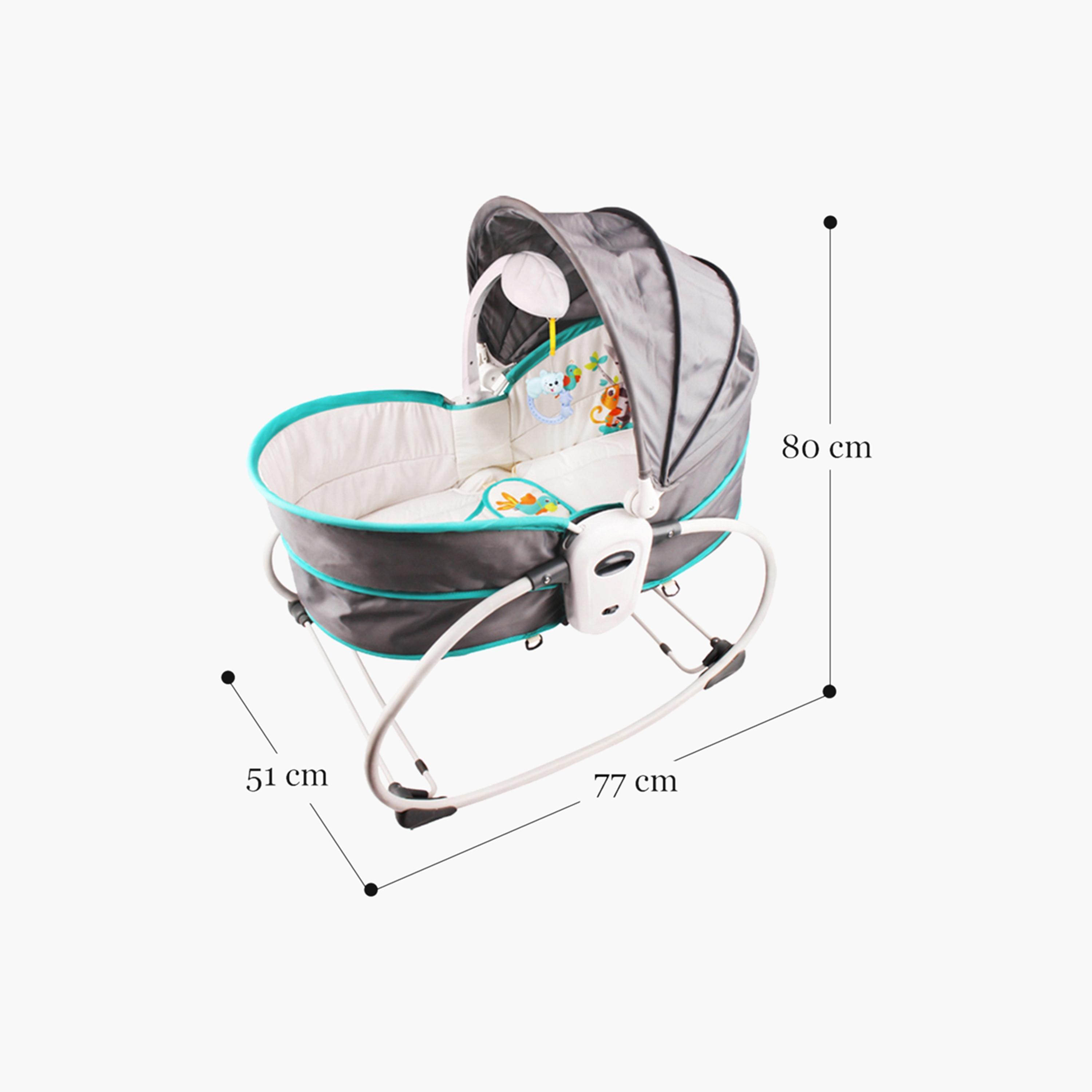 Teknum 5-in-1 Cozy Rocker Bassinet with Awning and Mosquito Net-baby-nursery-furniture-cribsandbeds-bassinets-image-5