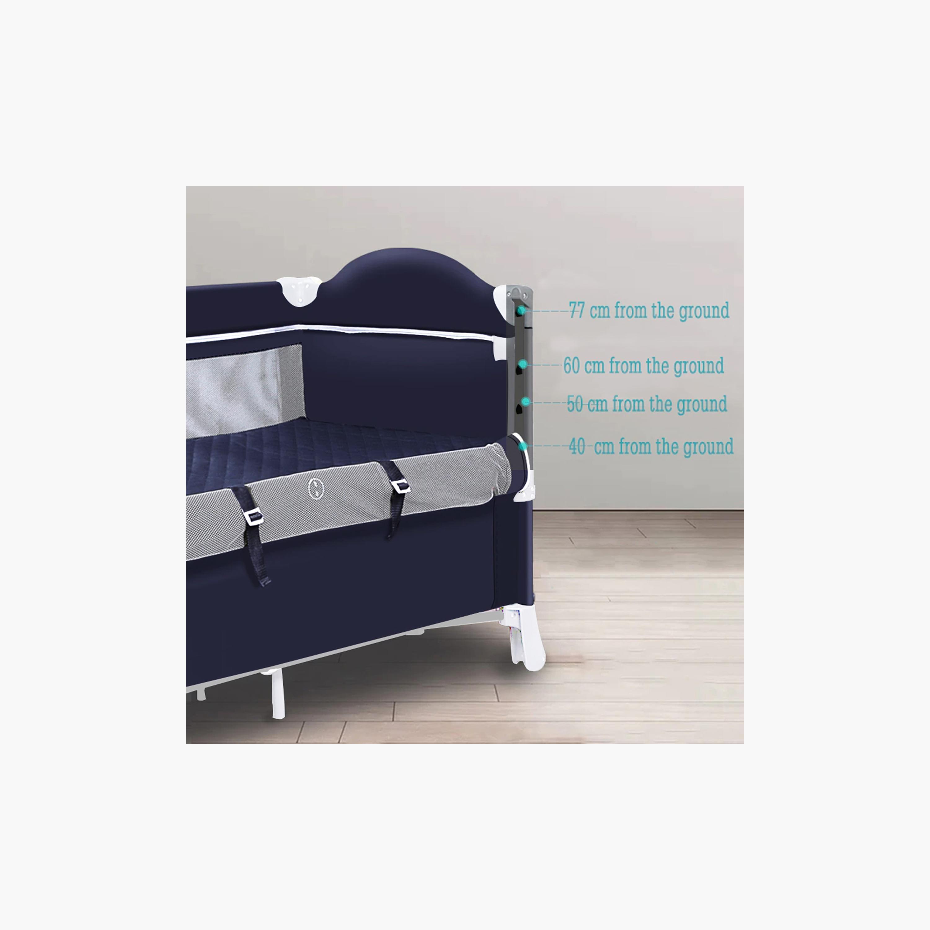 Teknum 4-in-1 Baby Bedside Co-Sleeper Bassinet and Playpen with Rocker-baby-nursery-furniture-cribsandbeds-bassinets-image-2