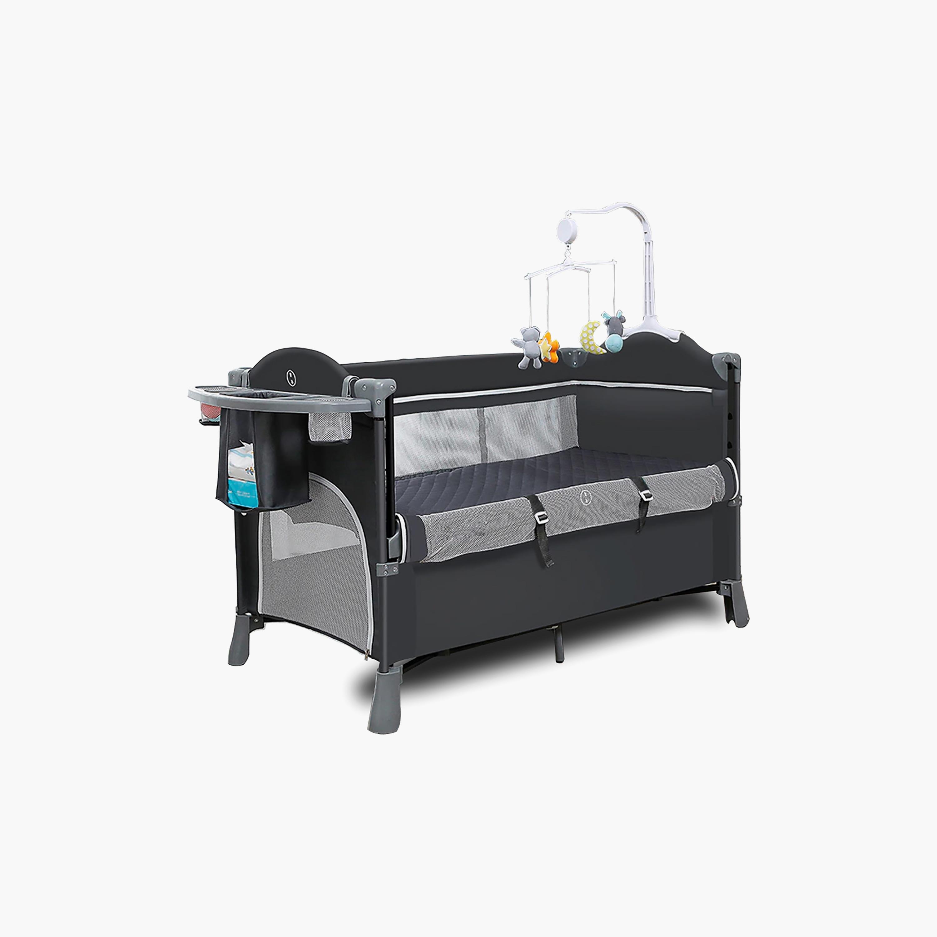 سرير أطفال 4 في 1 كو-سليبر مهد ومساحة لعب وهزاز من تيكنوم-baby-nursery-furniture-cribsandbeds-travelcots-image-6