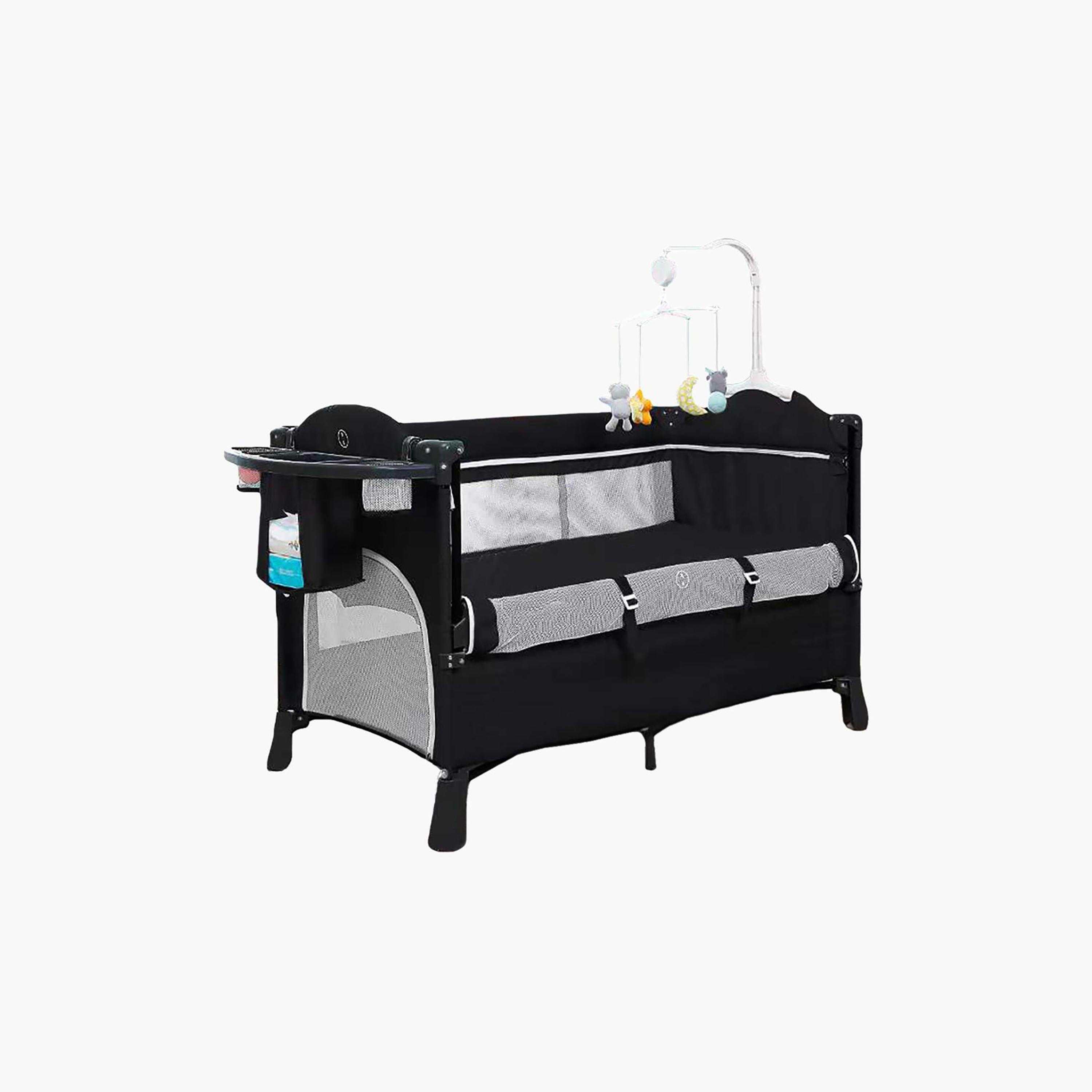 Teknum 4 -in-1 Baby Bedside Co-Sleeper Bassinet and Playpen with Rocker-baby-nursery-furniture-cribsandbeds-bassinets-image-1