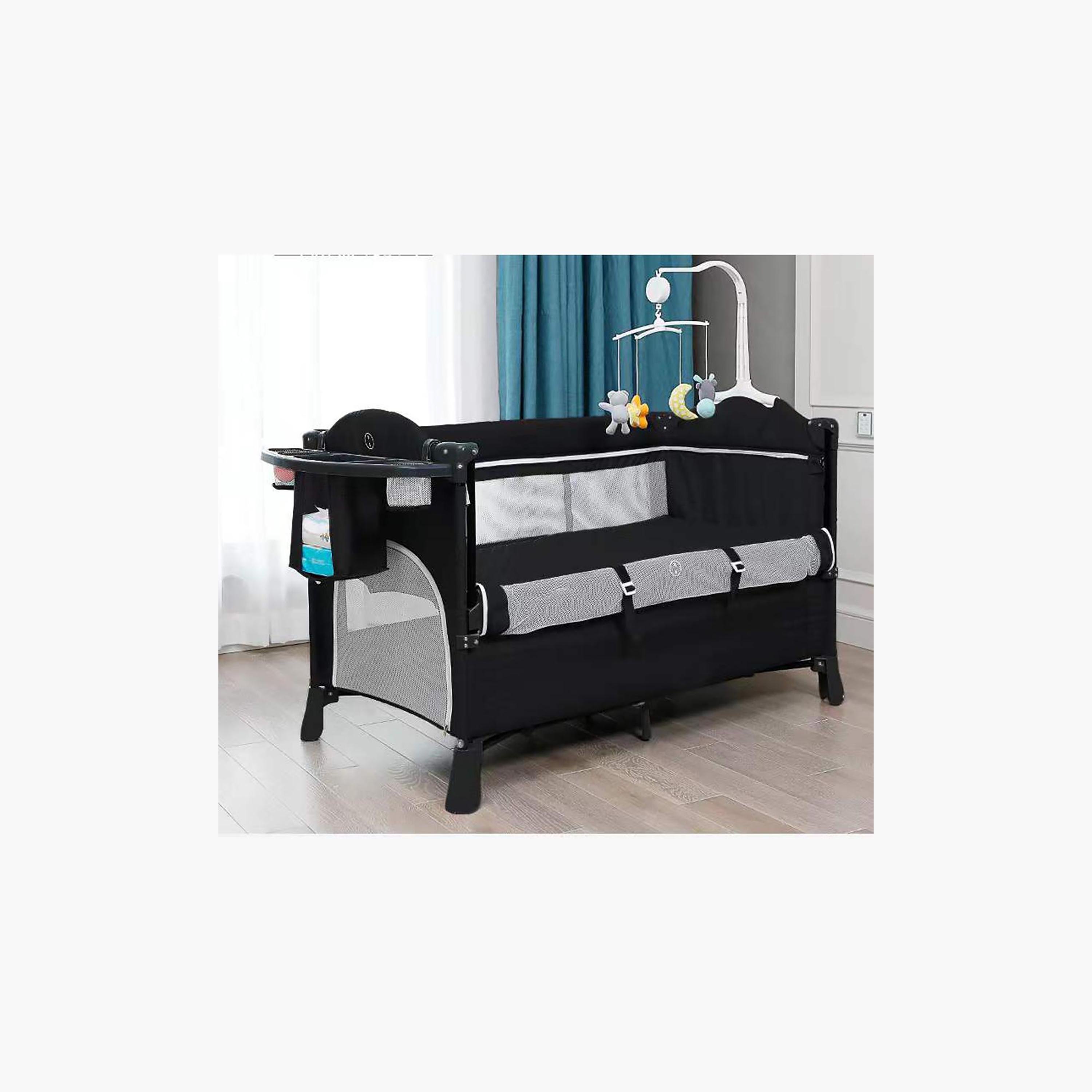 Teknum 4 -in-1 Baby Bedside Co-Sleeper Bassinet and Playpen with Rocker-baby-nursery-furniture-cribsandbeds-bassinets-image-2