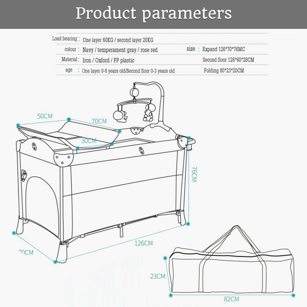 Teknum 4 -in-1 Baby Bedside Co-Sleeper Bassinet and Playpen with Rocker-baby-nursery-furniture-cribsandbeds-bassinets-image-7