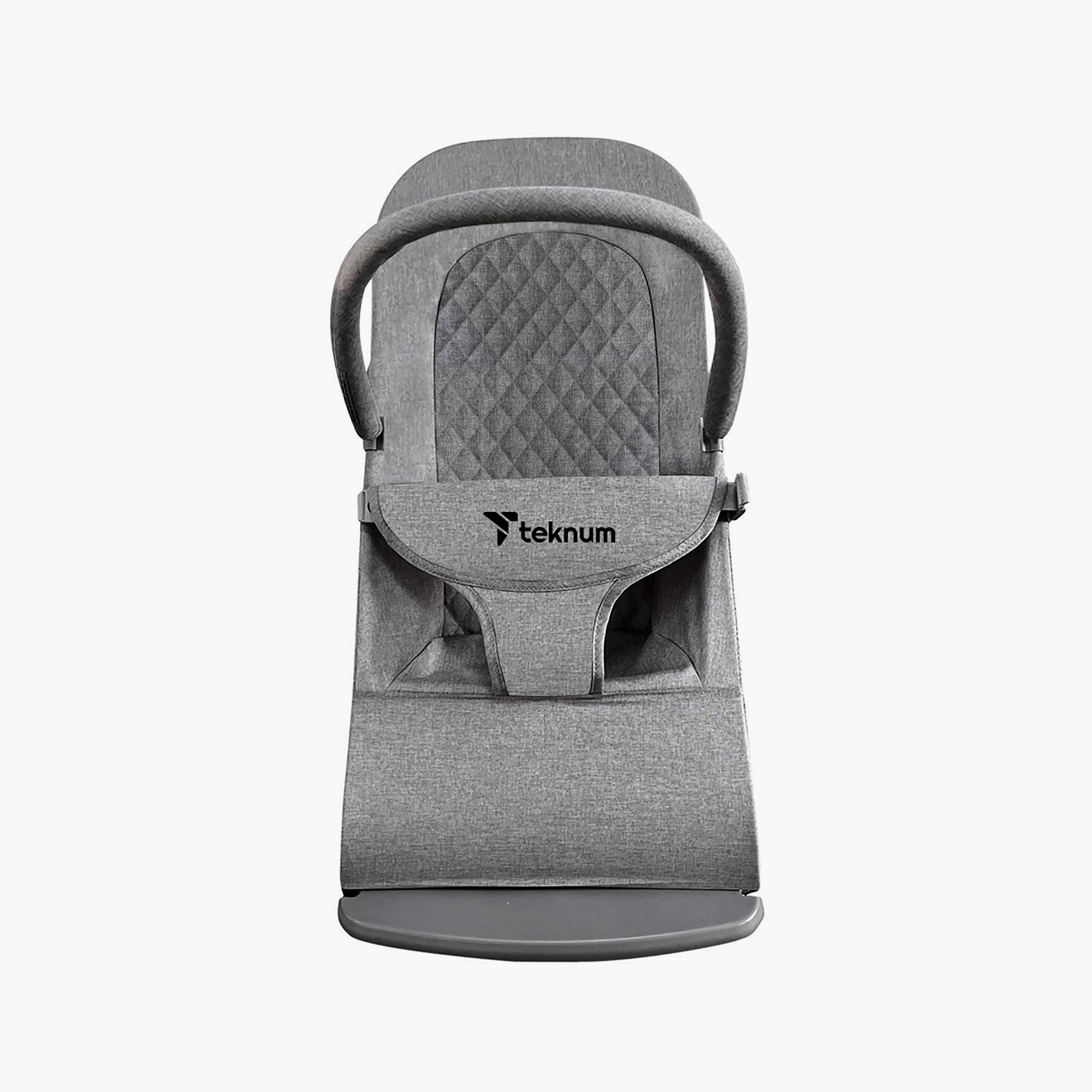Teknum 3-Stage Baby Bouncer Recliner Seat - Grey-baby-infantactivity-bouncers-image-1