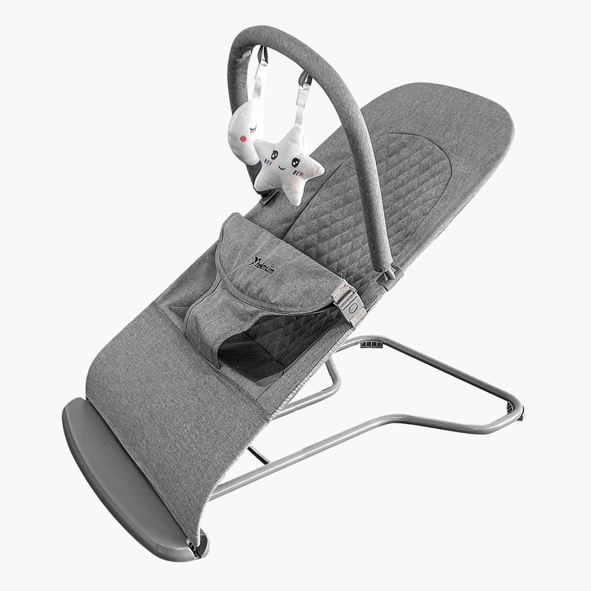 Teknum 3-Stage Baby Bouncer Recliner Seat - Grey-baby-infantactivity-image-13