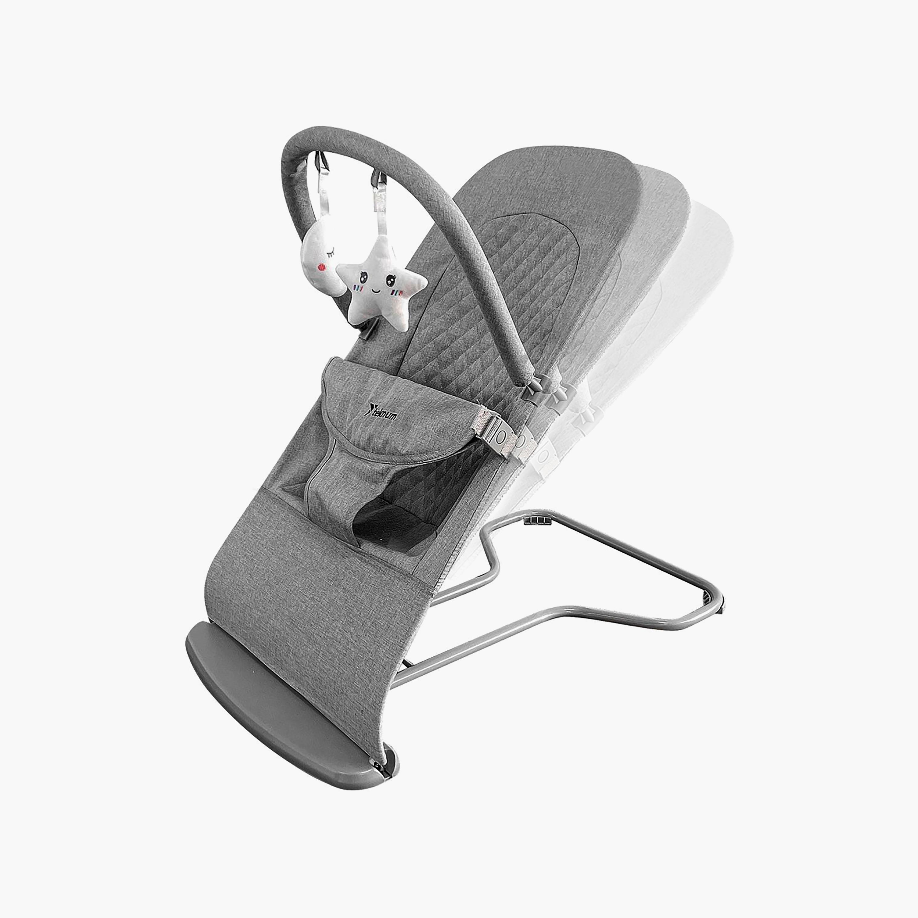 Teknum 3-Stage Baby Bouncer Recliner Seat - Grey-baby-infantactivity-bouncers-image-5