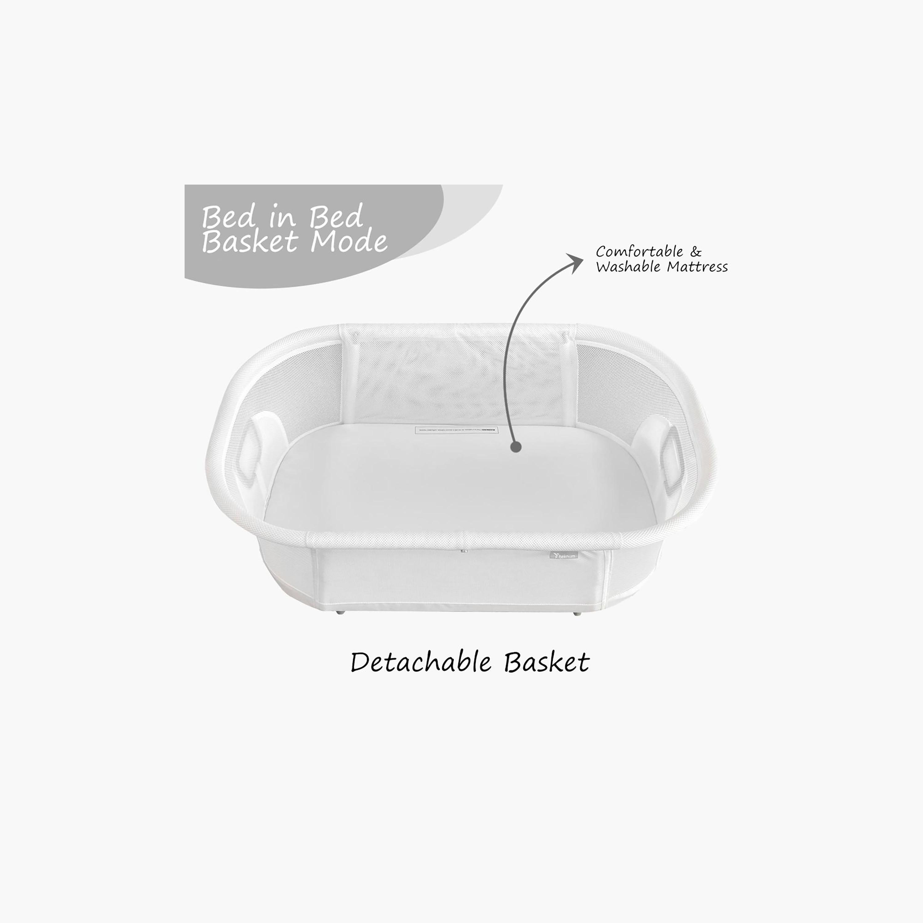 Teknum 3-in-1 Baby Rocker Bassinet Infant Crib with Mosquito Net-baby-nursery-furniture-cribsandbeds-bassinets-image-2