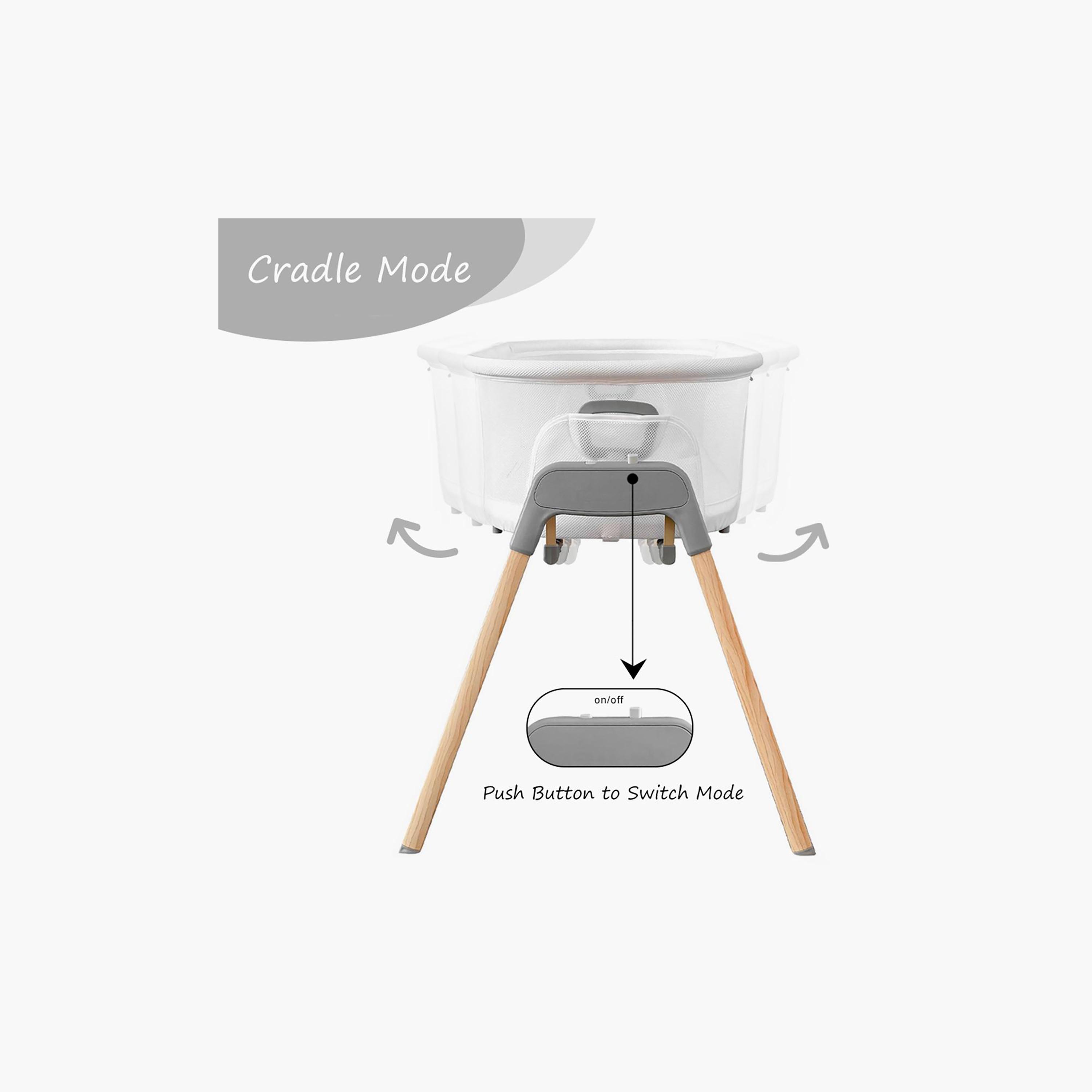 Teknum 3-in-1 Baby Rocker Bassinet Infant Crib with Mosquito Net-baby-nursery-furniture-cribsandbeds-bassinets-image-3