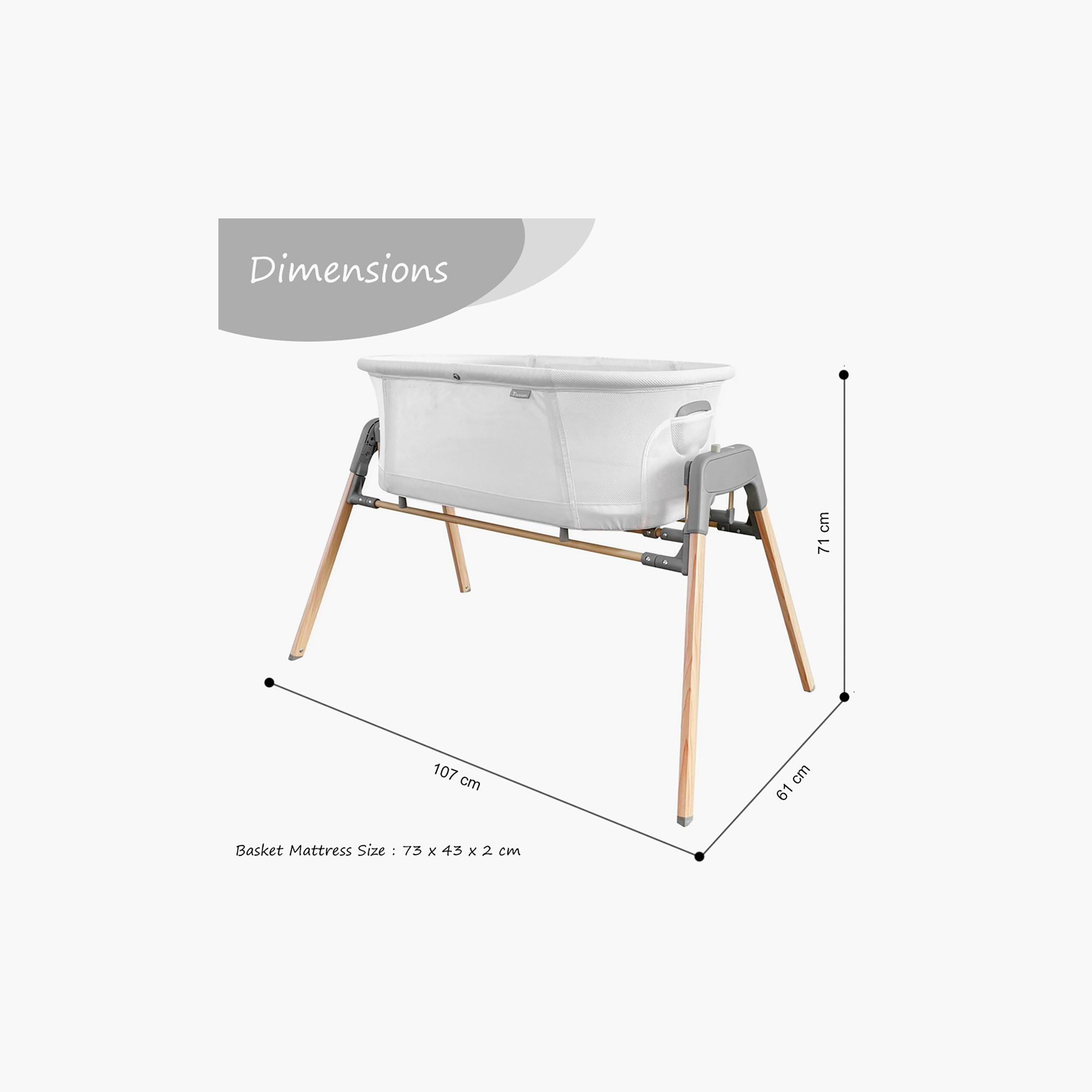 Teknum 3-in-1 Baby Rocker Bassinet Infant Crib with Mosquito Net-baby-nursery-furniture-cribsandbeds-bassinets-image-5