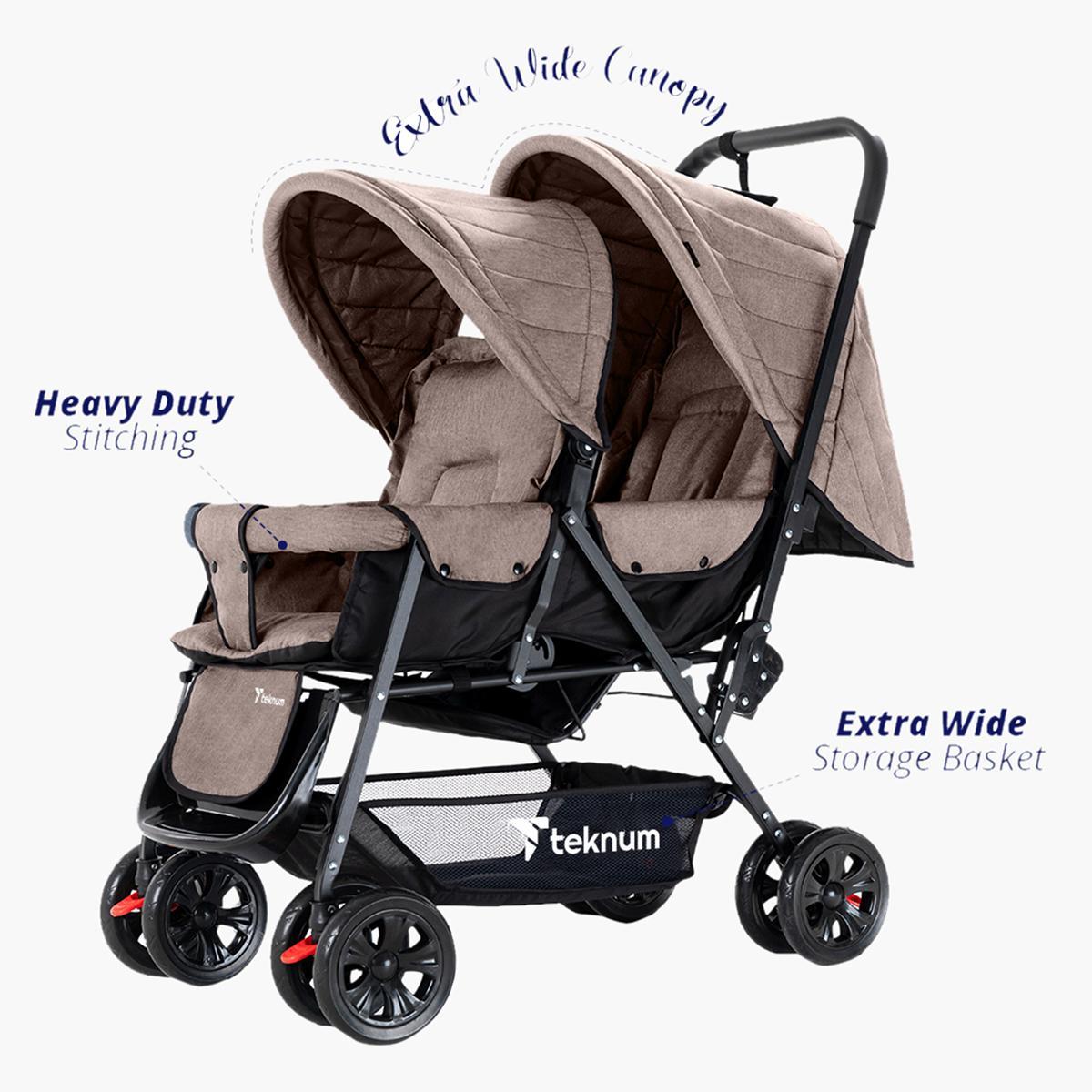 Teknum Double Baby Stroller-baby-gear-strollersandprams-strollers-image-9