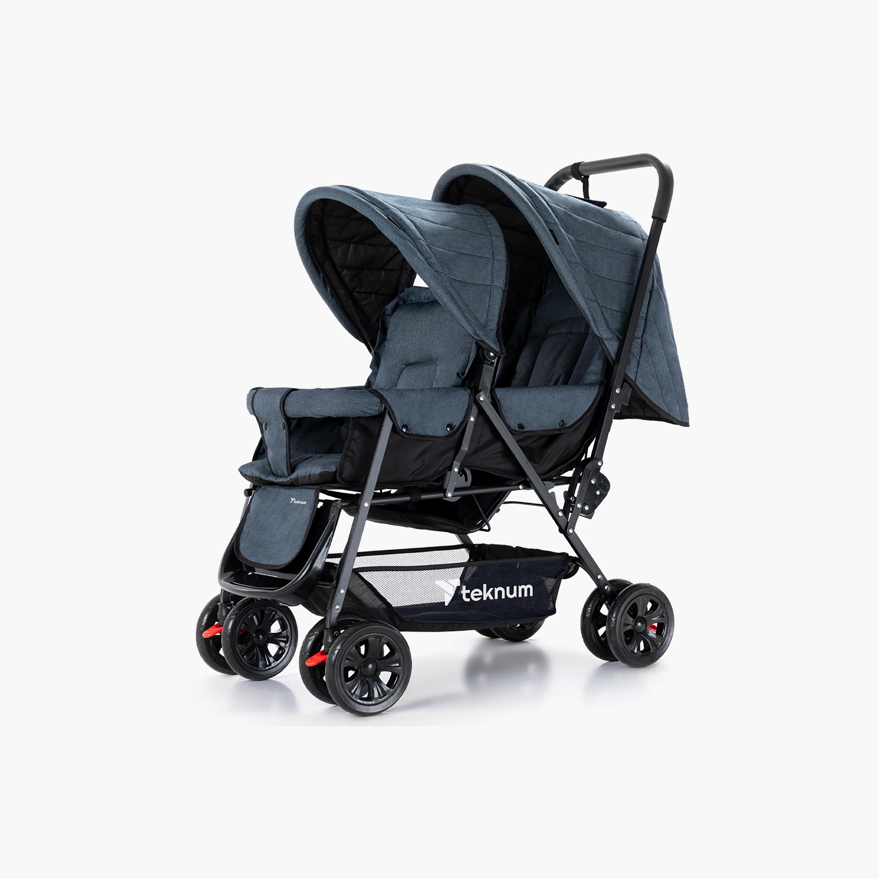 Teknum Double Baby Stroller with Canopy-baby-gear-strollersandprams-strollers-image-1