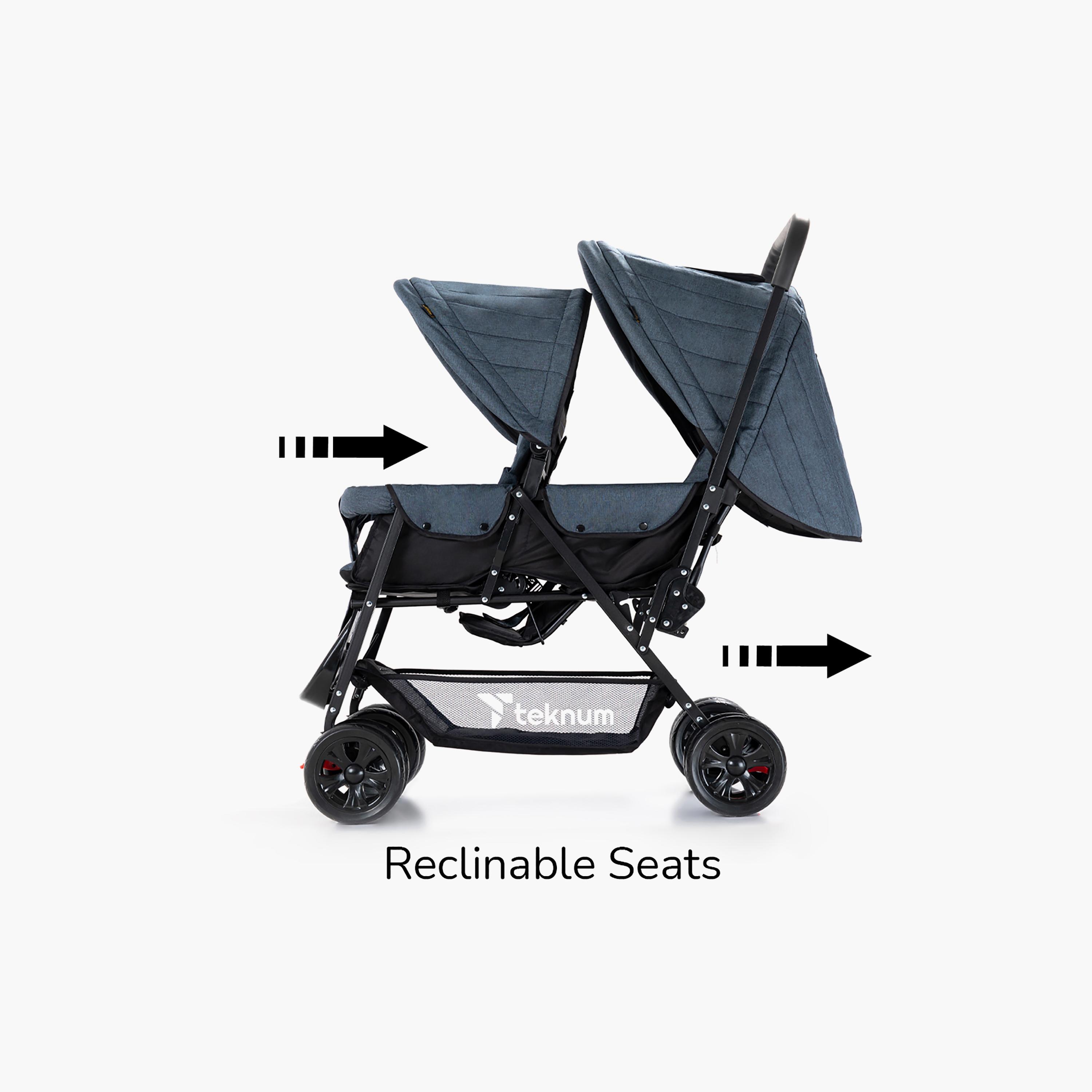 Teknum Double Baby Stroller with Canopy-baby-gear-strollersandprams-strollers-image-3