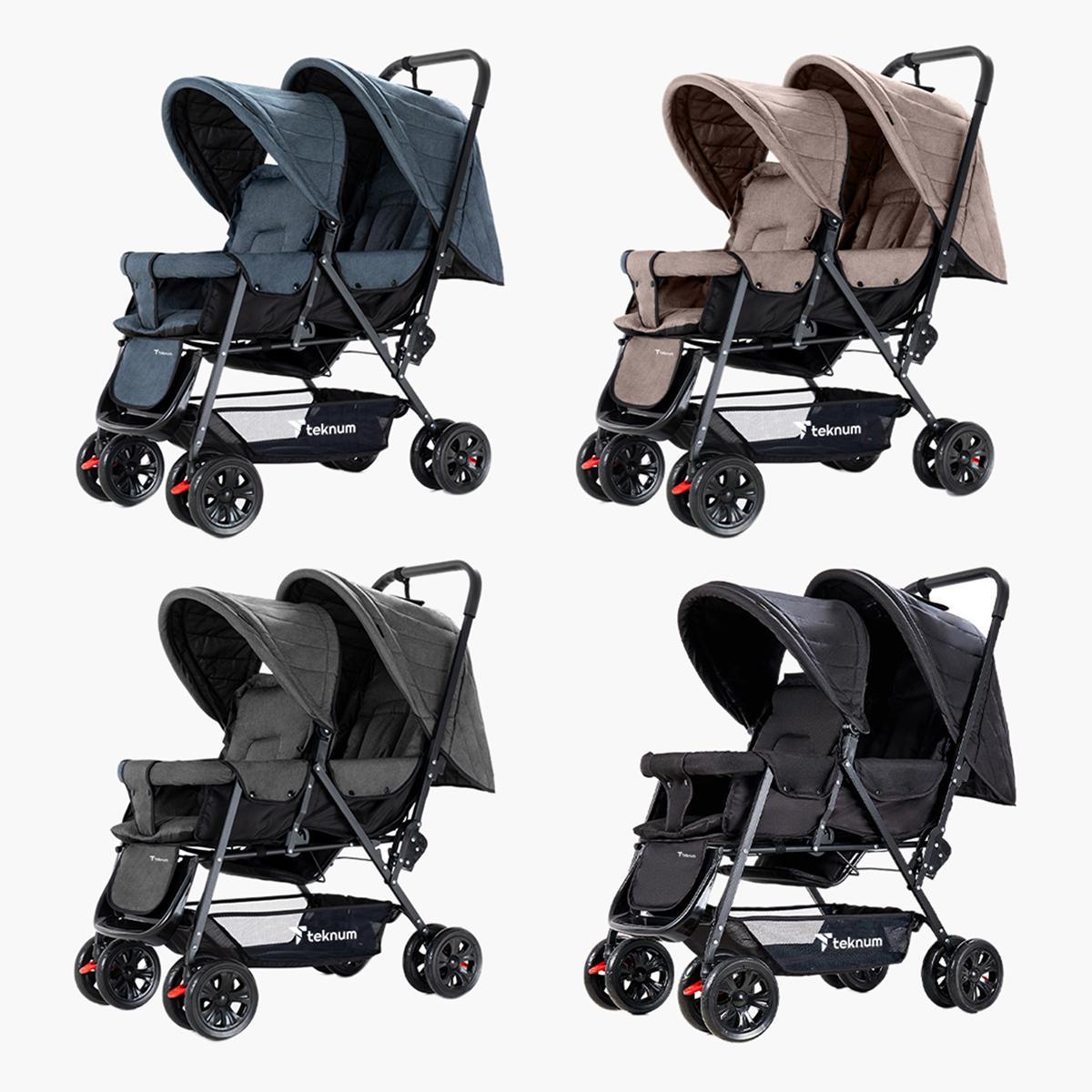 Teknum Double Baby Stroller with Canopy-baby-gear-strollersandprams-strollers-image-6