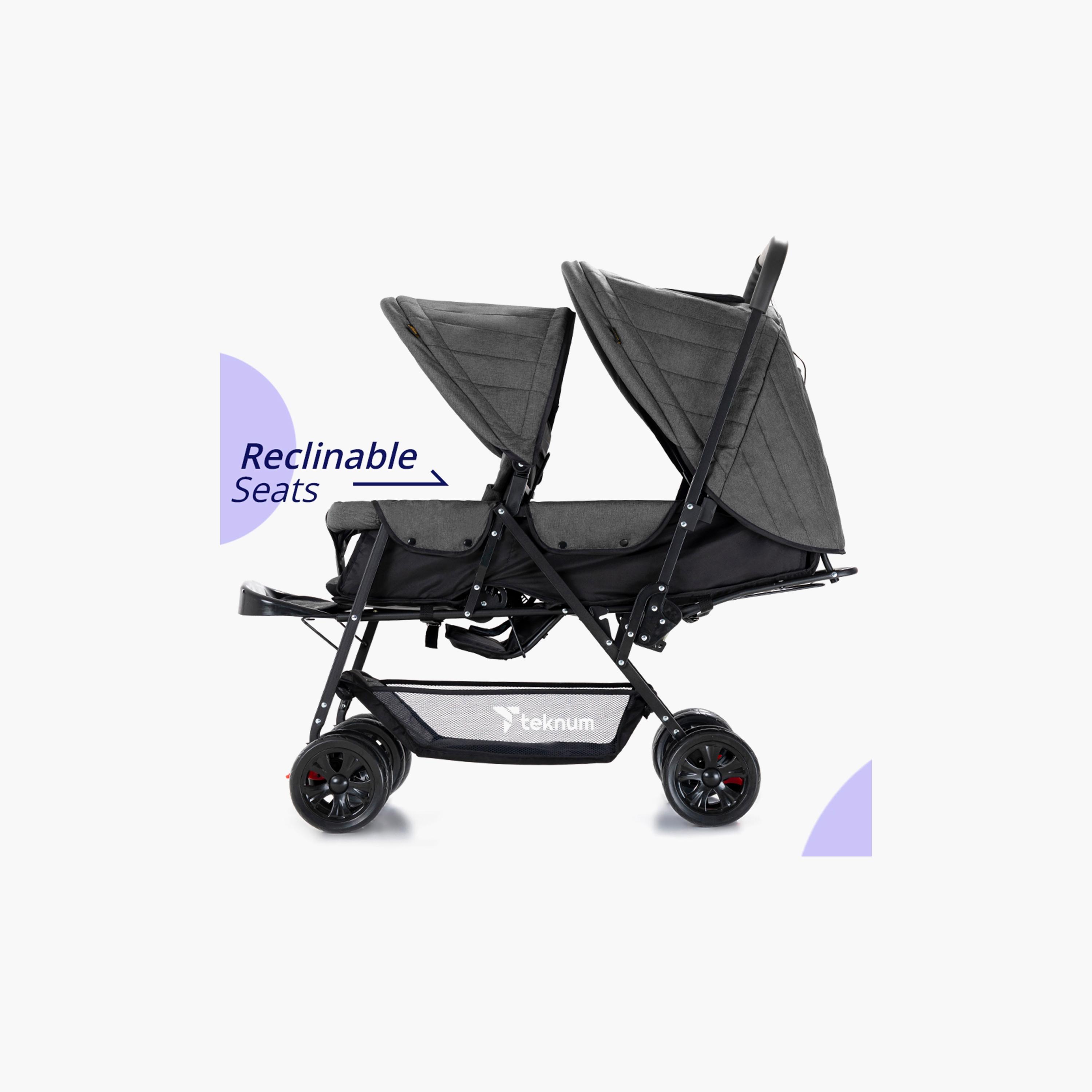 Teknum Double Baby Stroller with Canopy-baby-gear-strollersandprams-strollers-image-4