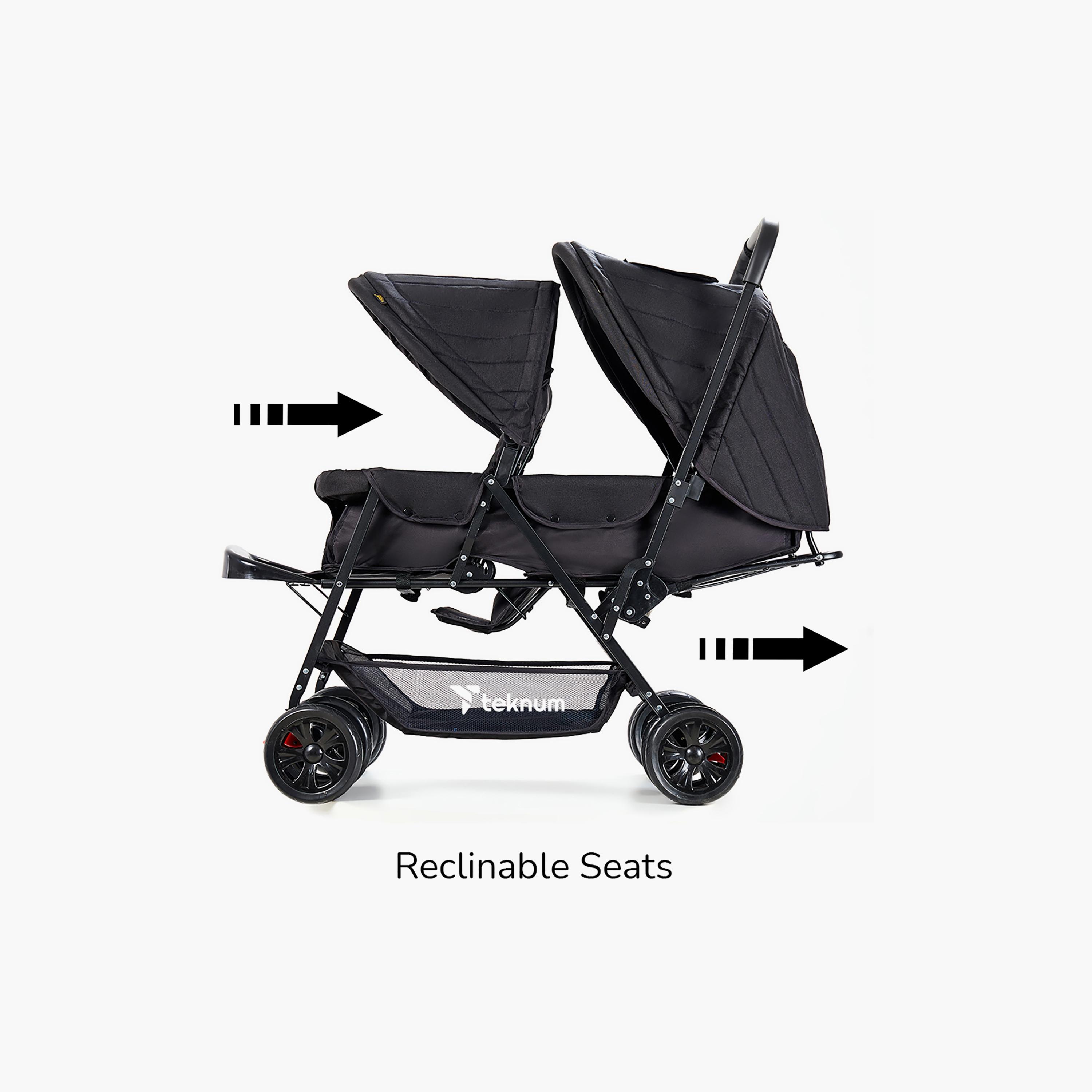 Teknum Double Baby Stroller with Canopy-baby-gear-strollersandprams-strollers-image-4