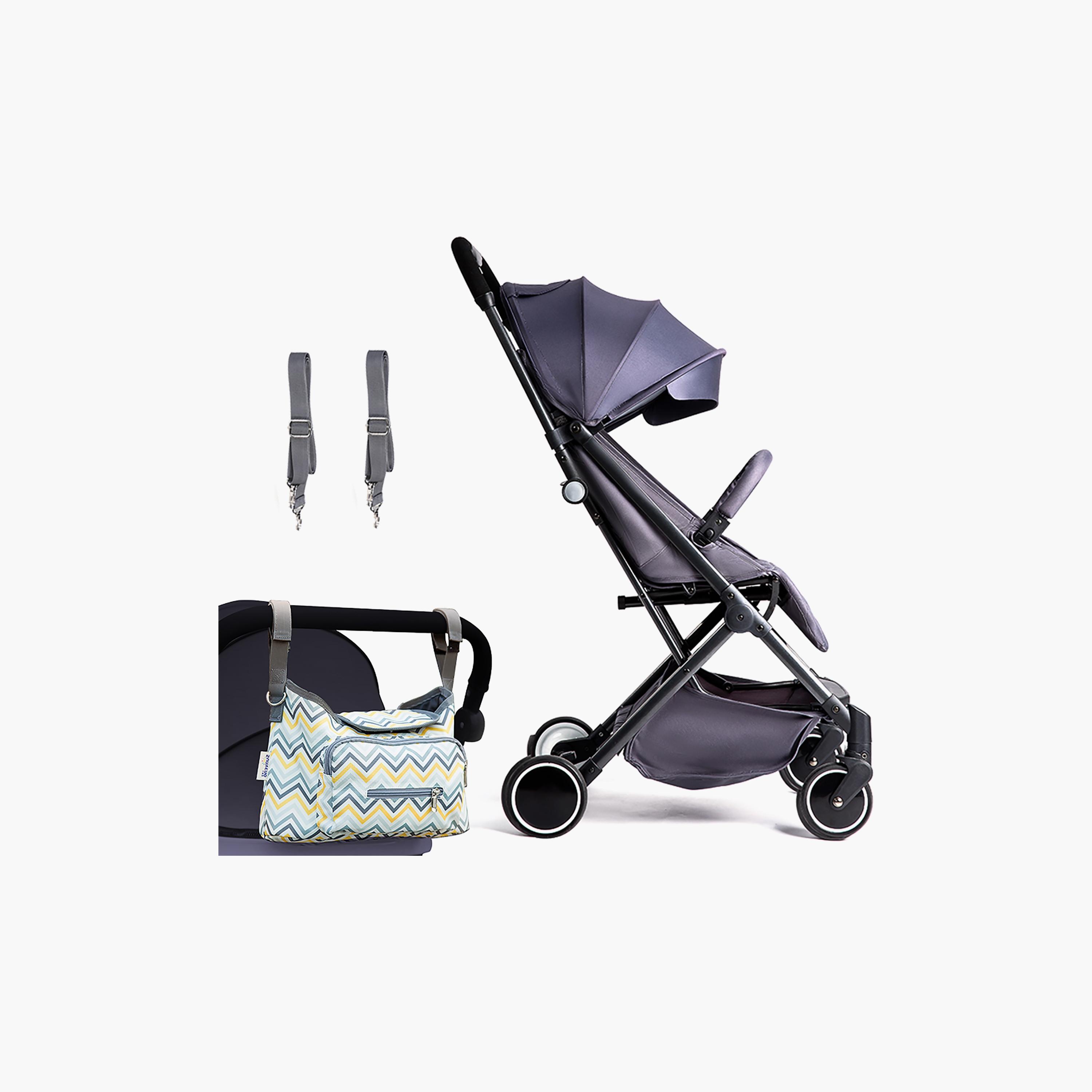 Teknum Travel Lite Stroller with Sunveno Diaper Bag and Hooks-baby-gear-strollersandprams-strollers-image-2